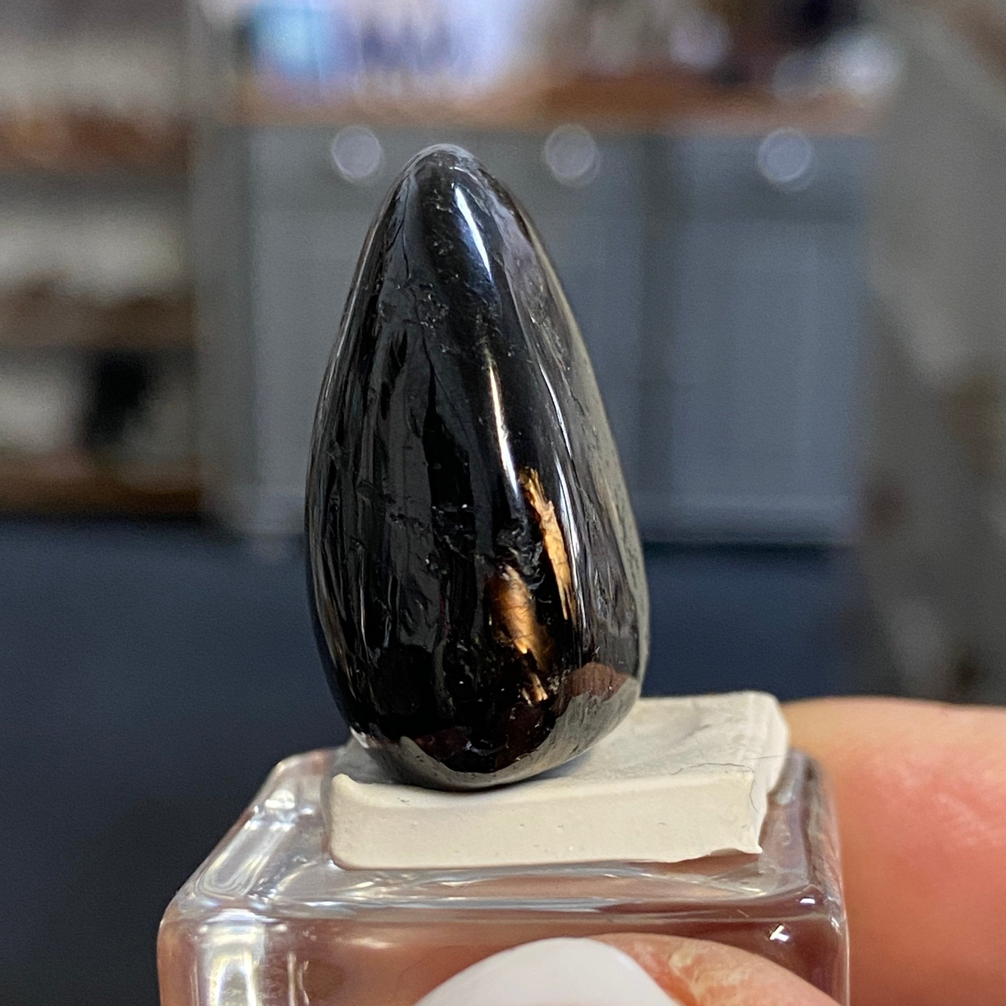 The Best Nuummite from Greenland - Tumbled Stone - AAA - Castle Rocks Cornwall