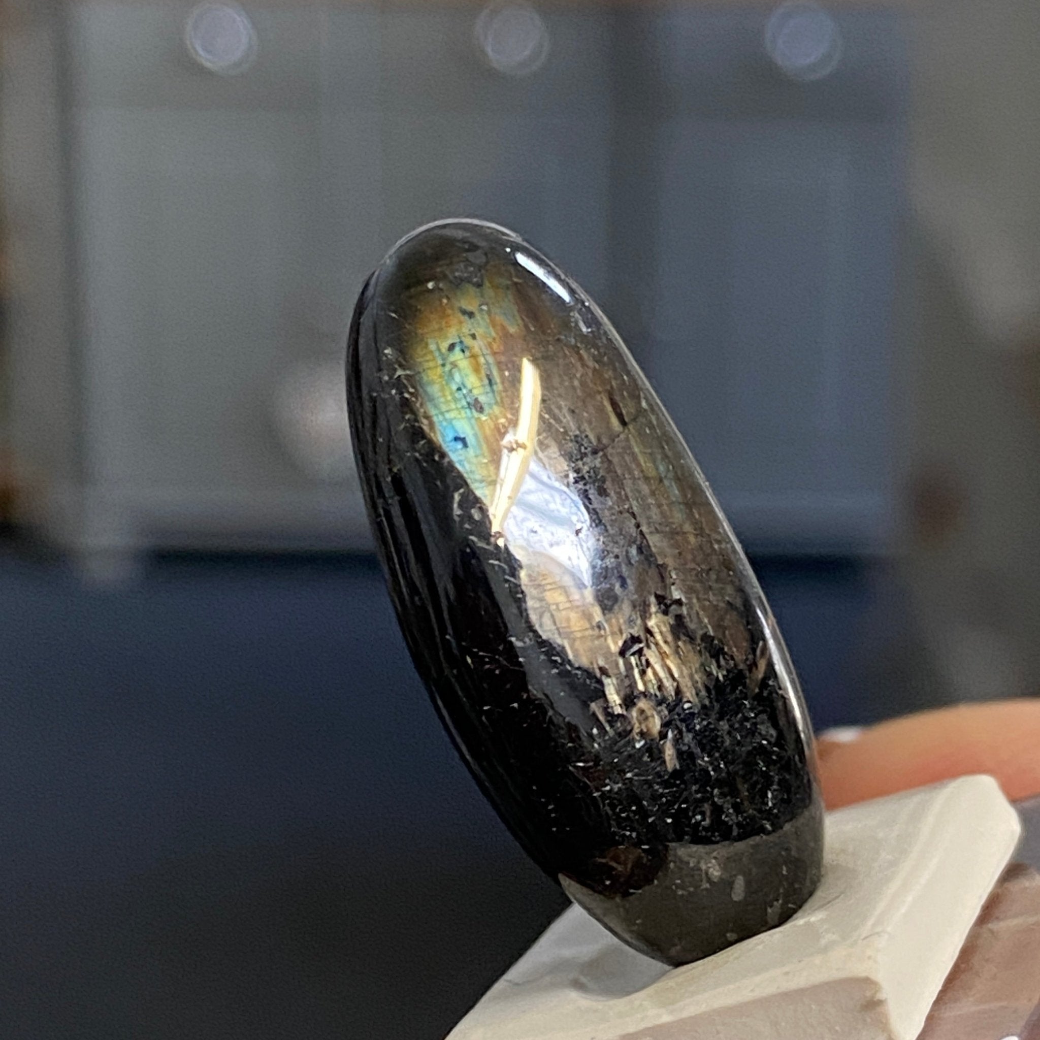 The Best Nuummite from Greenland - Tumbled Stone - AAA - Castle Rocks Cornwall