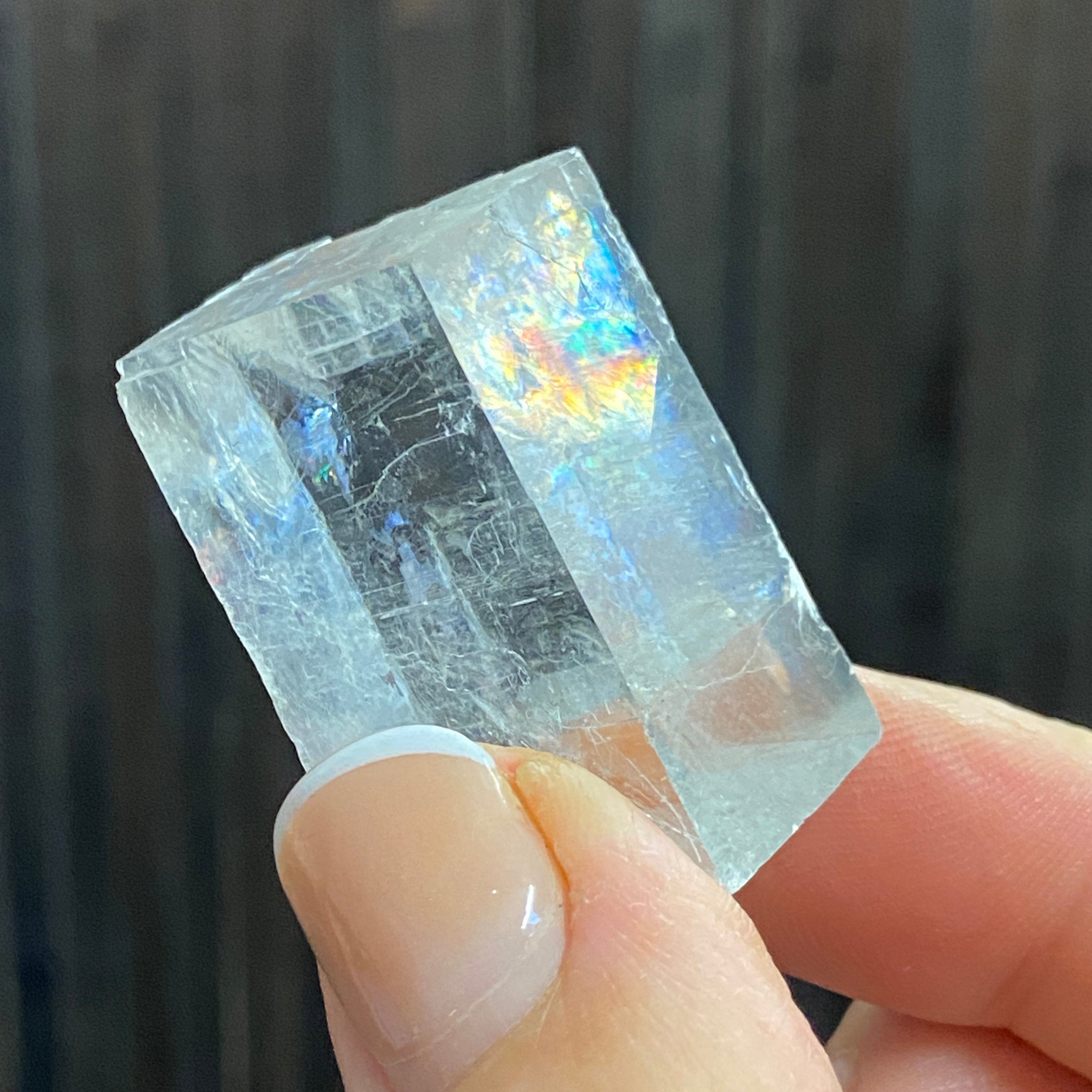 The Viking Stone - Clear Optical Calcite - Mexico - Castle Rocks Cornwall