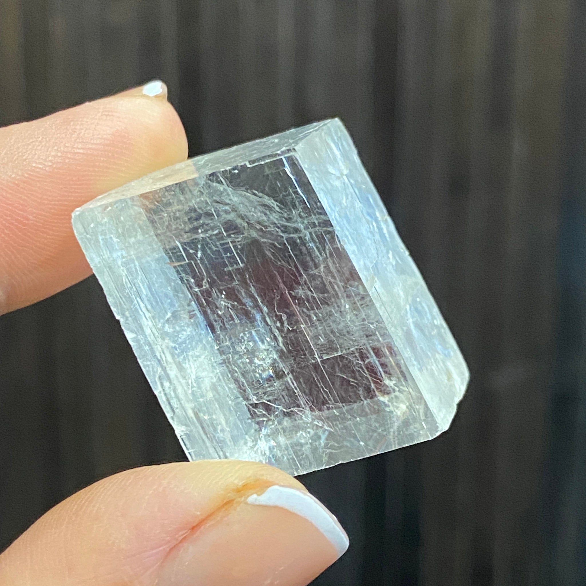 The Viking Stone - Clear Optical Calcite - Mexico - Castle Rocks Cornwall