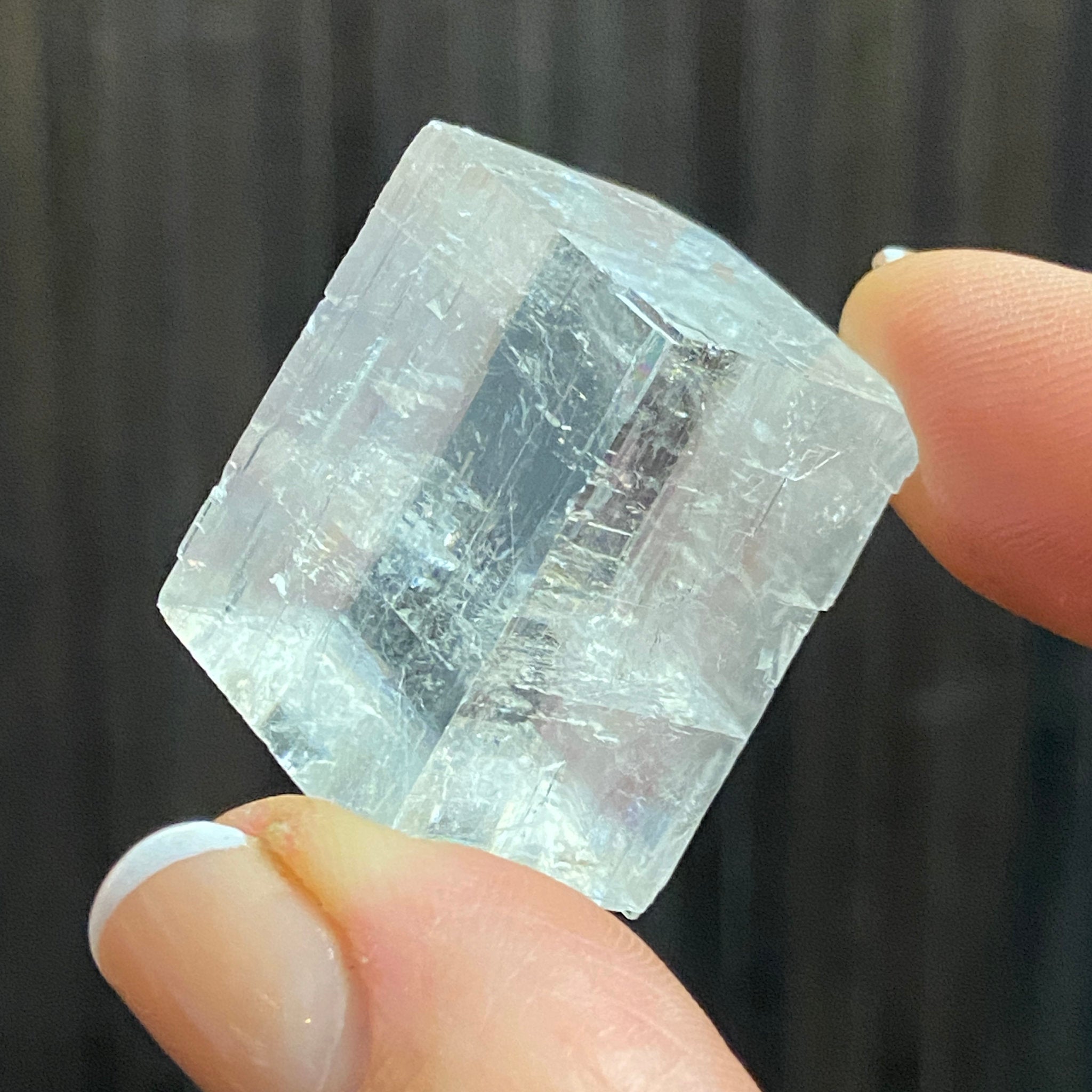 The Viking Stone - Clear Optical Calcite - Mexico - Castle Rocks Cornwall