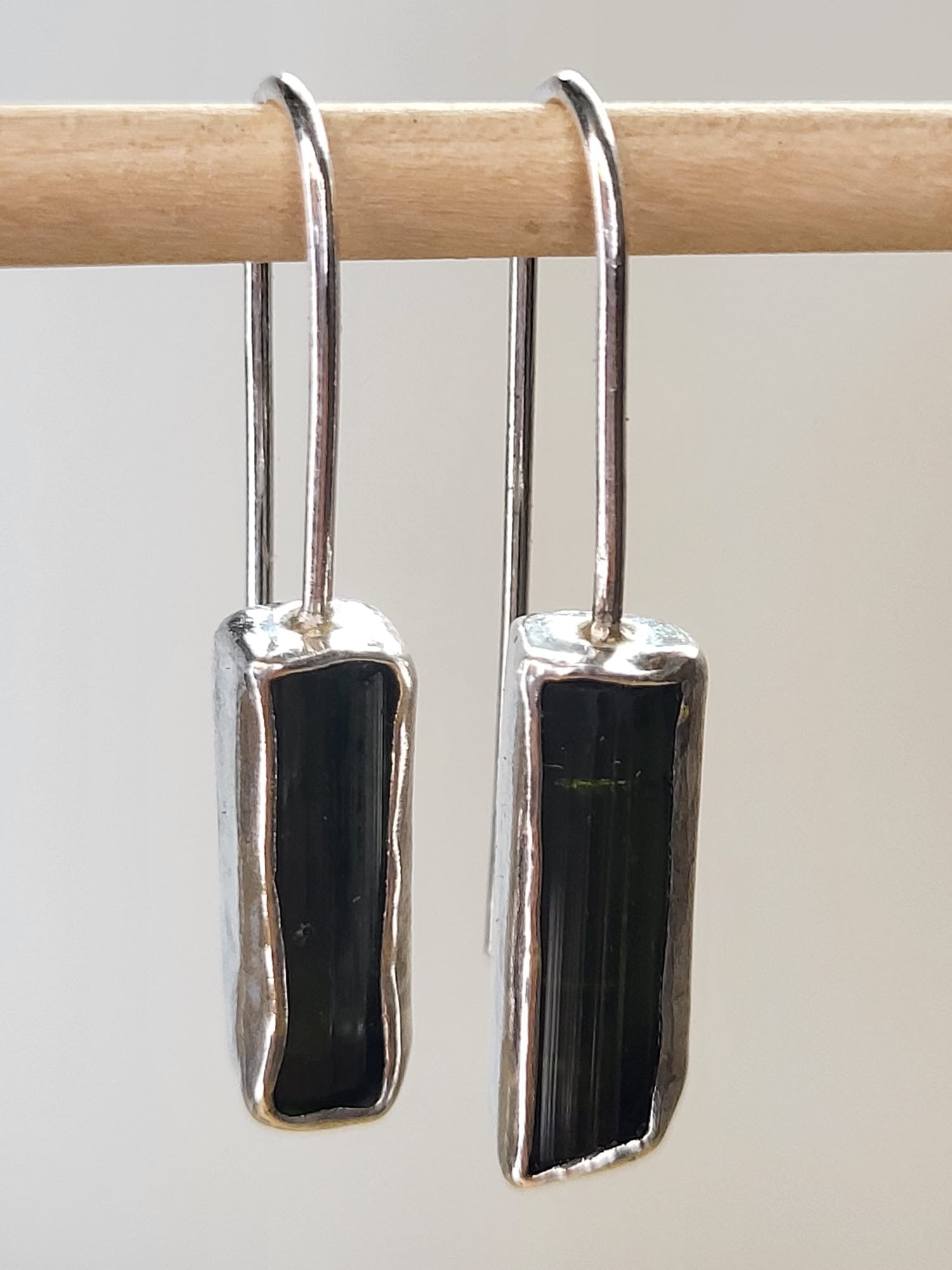 Green Tourmaline Earrings – Bespoke by Song of the Sea