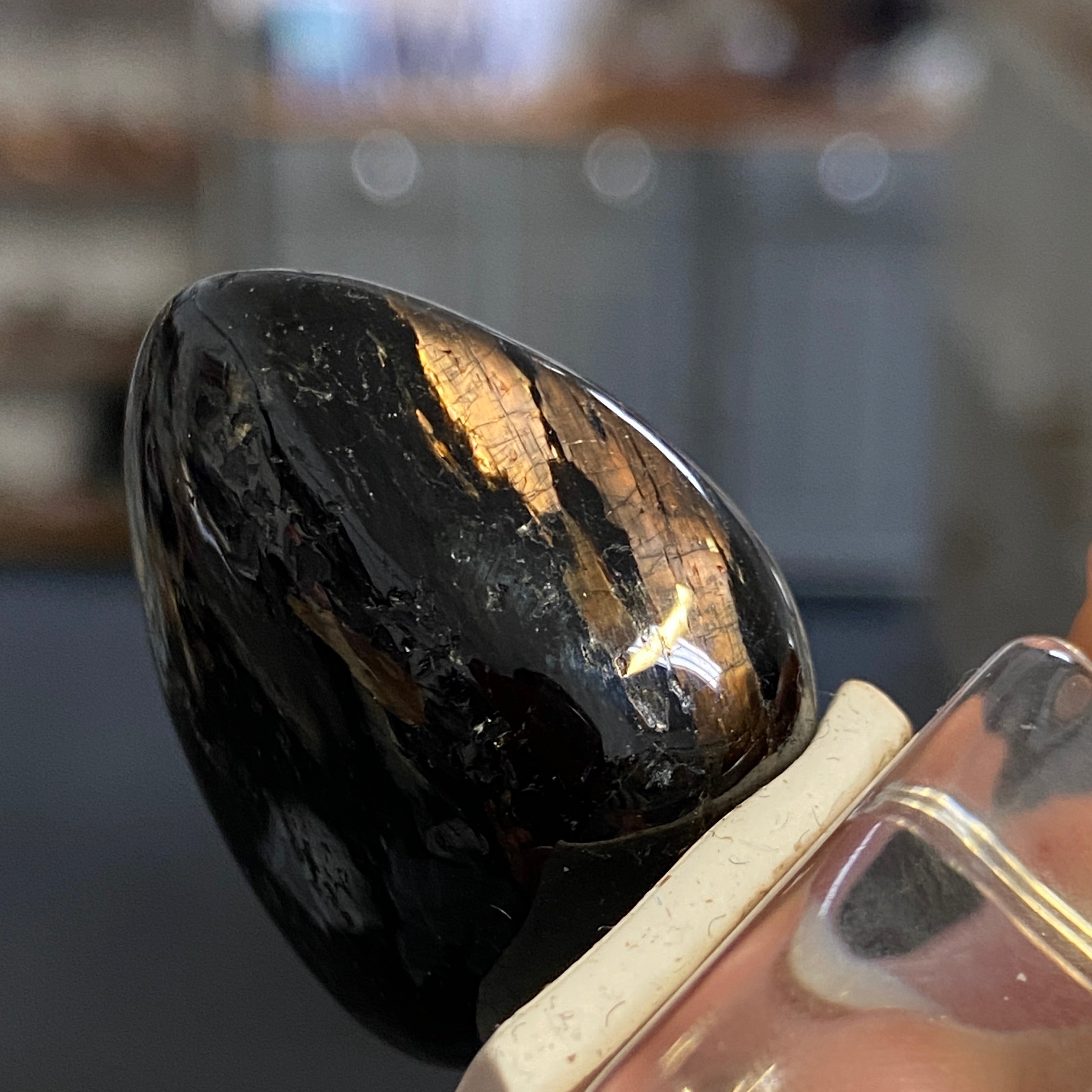 The Best Nuummite from Greenland - Tumbled Stone - AAA