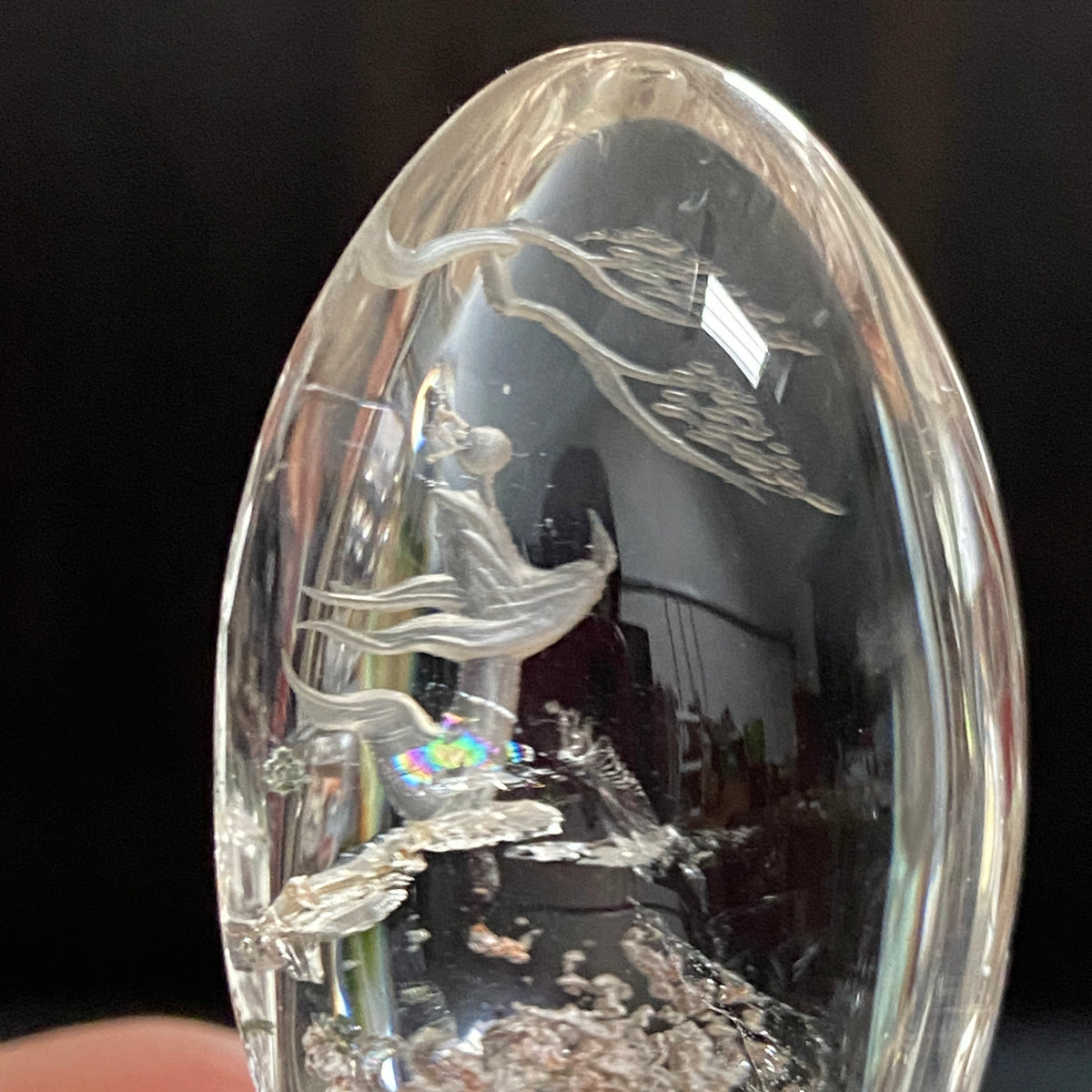 Higher Realm Canopy — AAA Diamond-Etched Clear Landscape Quartz