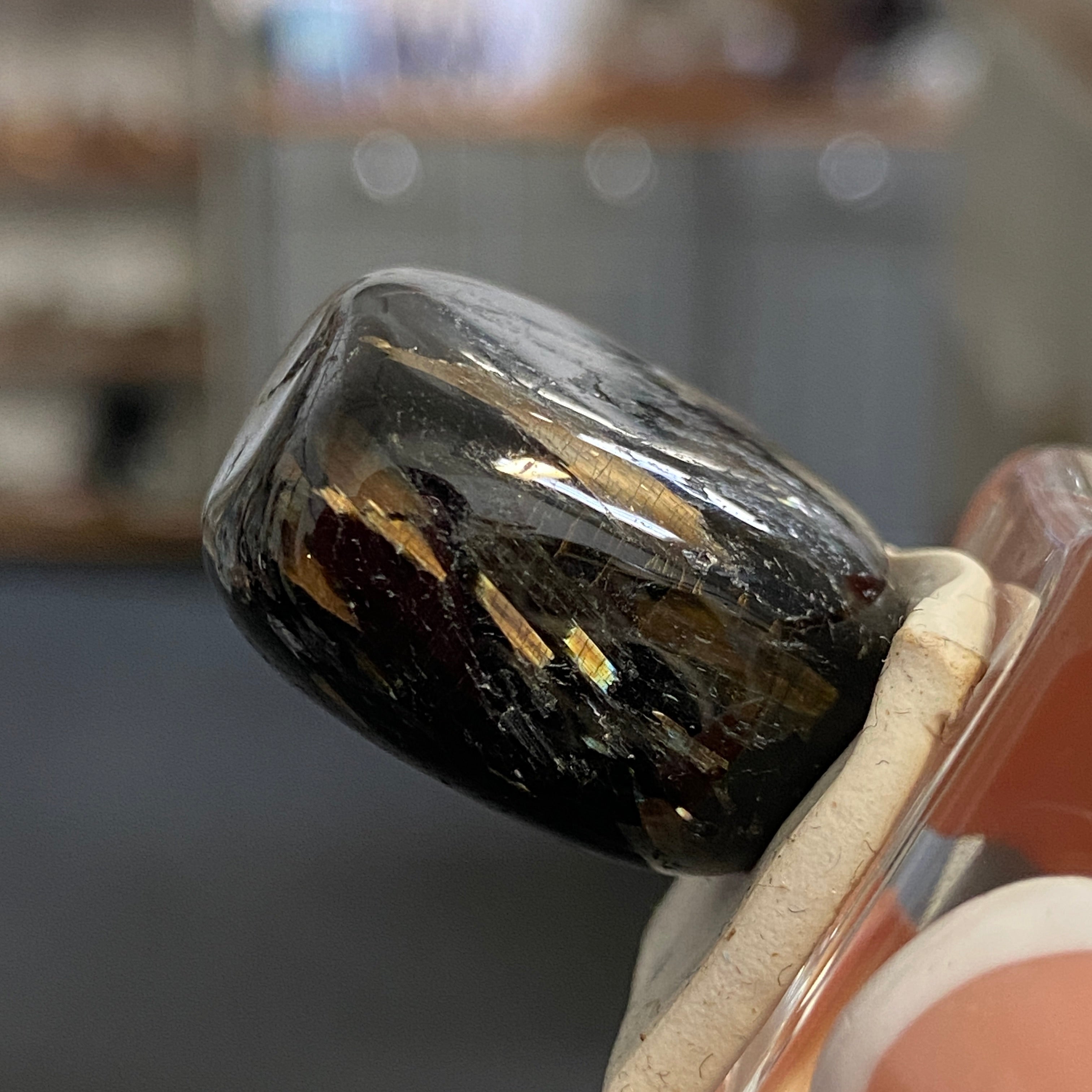 The Best Nuummite from Greenland - Tumbled Stone - AAA