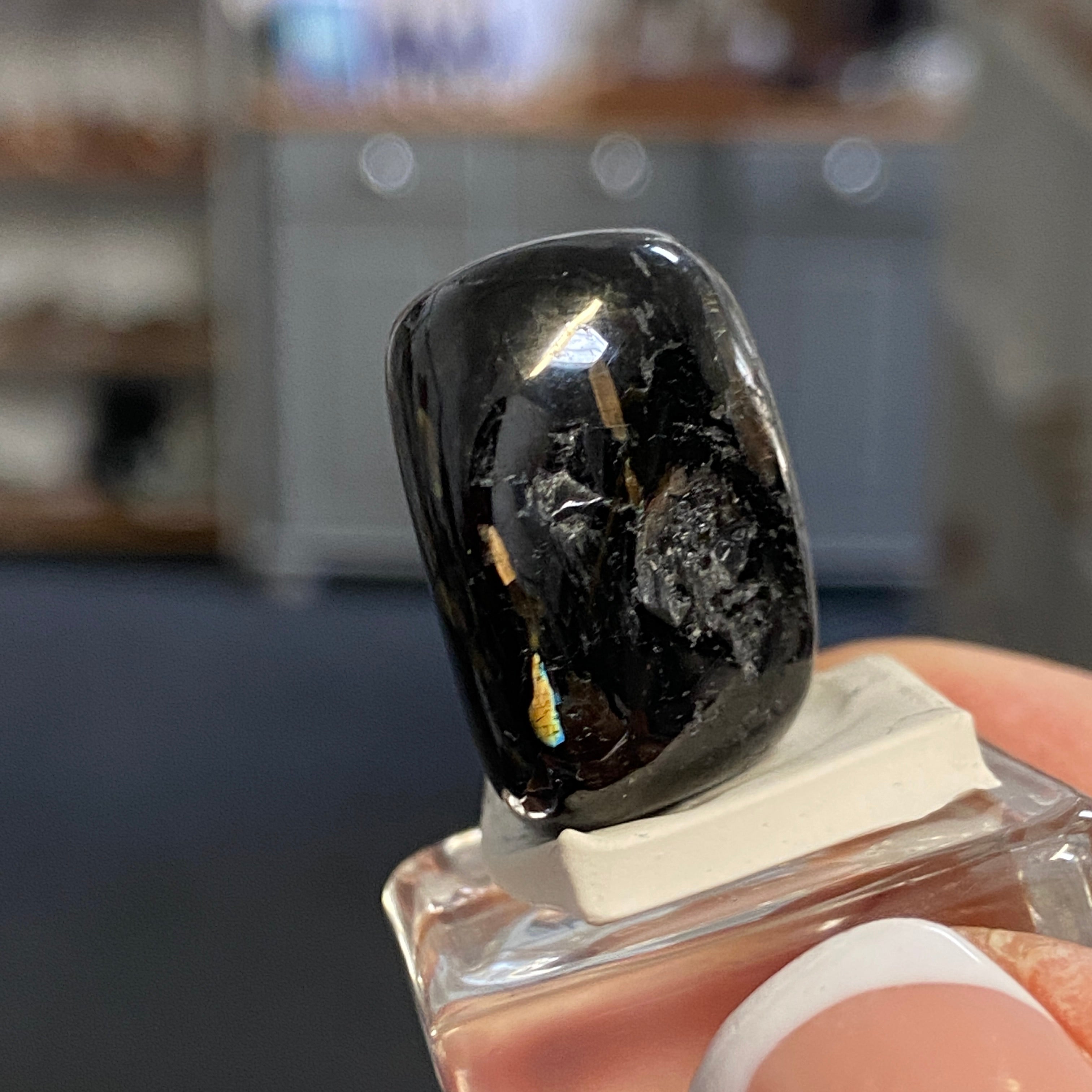 The Best Nuummite from Greenland - Tumbled Stone - AAA