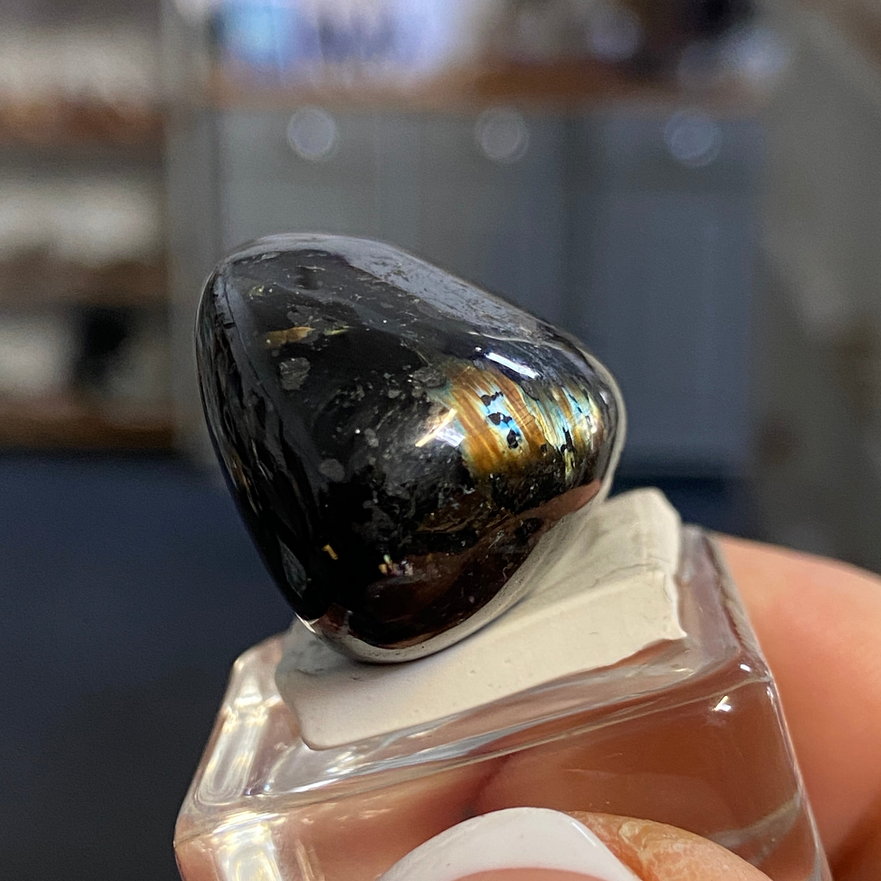 The Best Nuummite from Greenland - Tumbled Stone - AAA