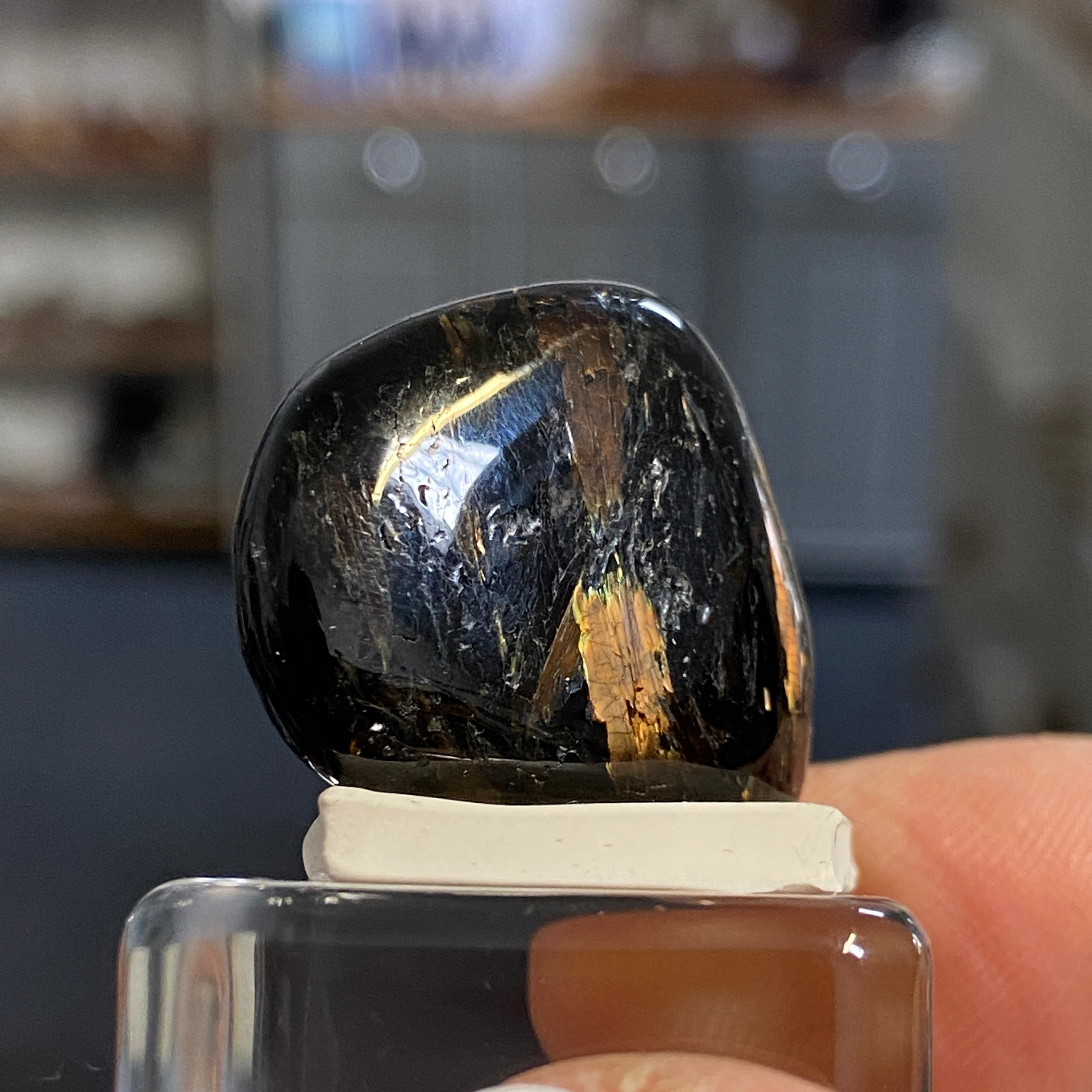 The Best Nuummite from Greenland - Tumbled Stone - AAA