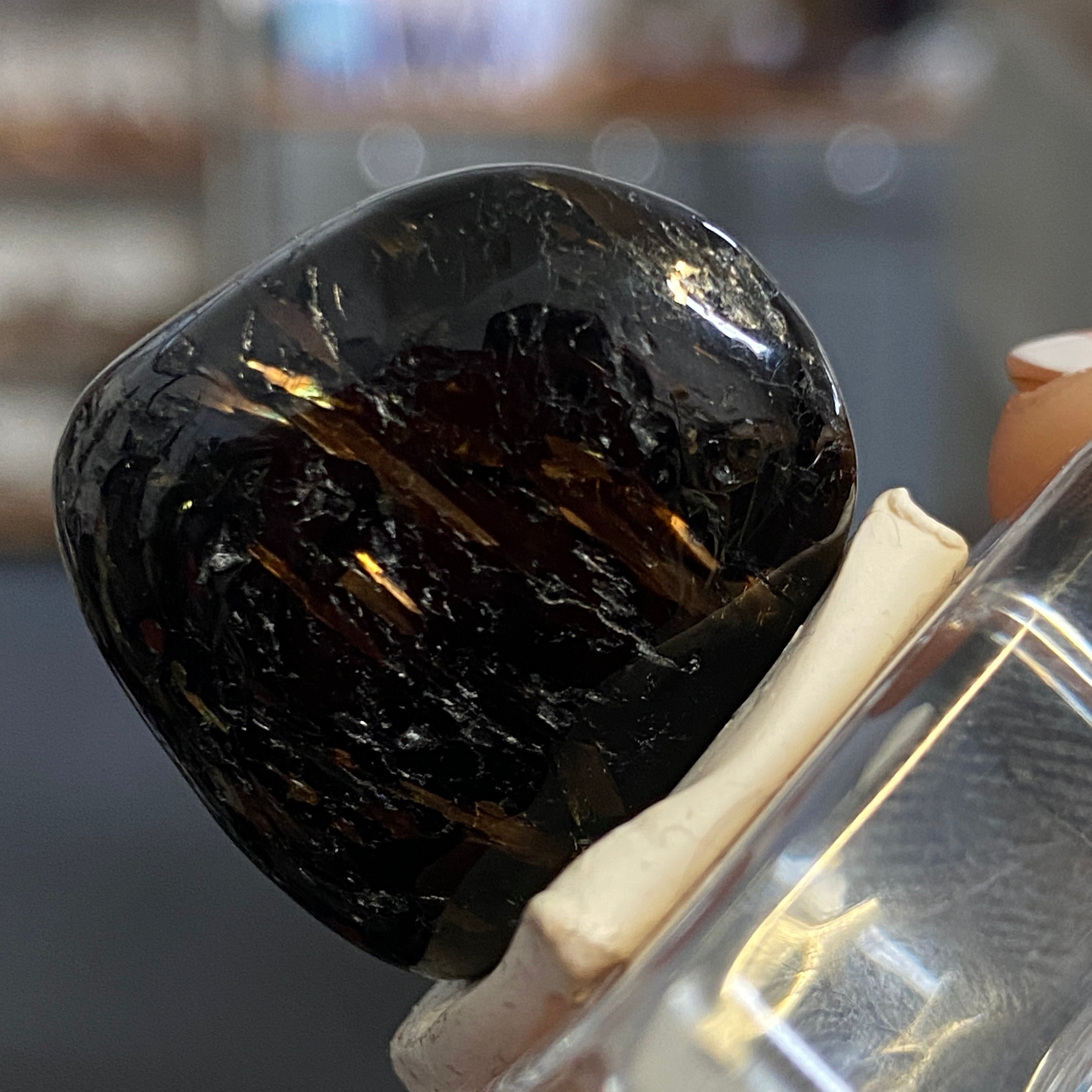 The Best Nuummite from Greenland - Tumbled Stone - AAA