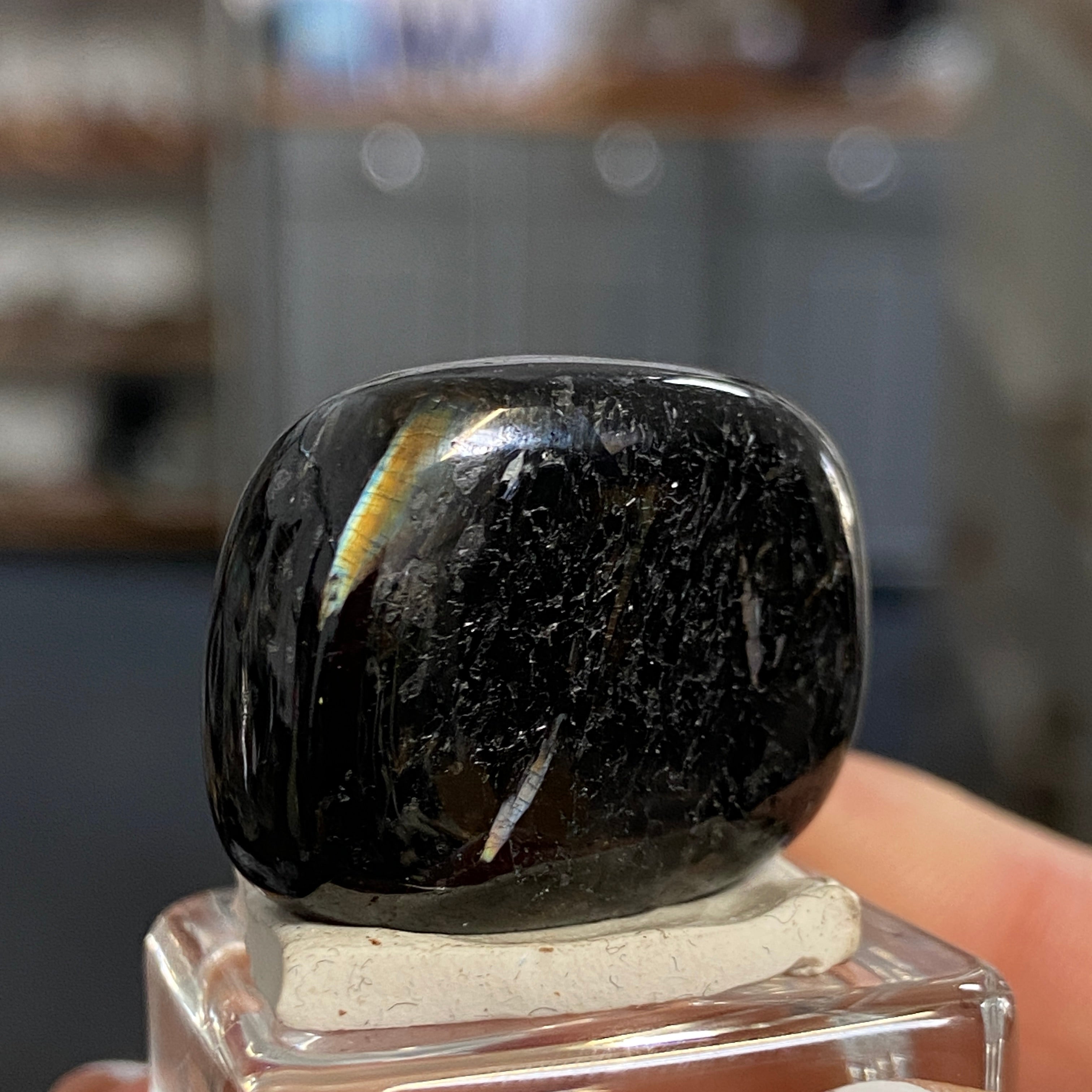 The Best Nuummite from Greenland - Tumbled Stone - AAA