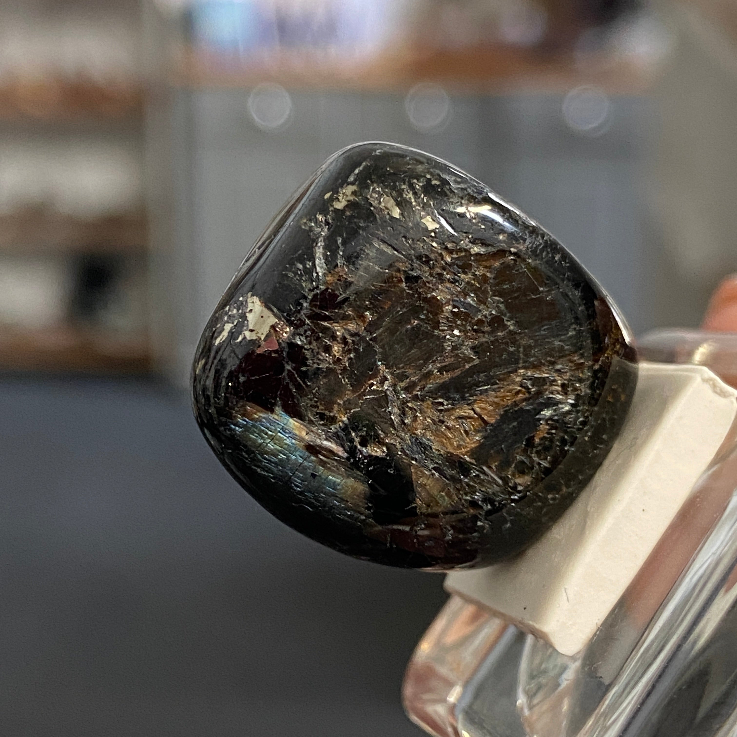 The Best Nuummite from Greenland - Tumbled Stone - AAA