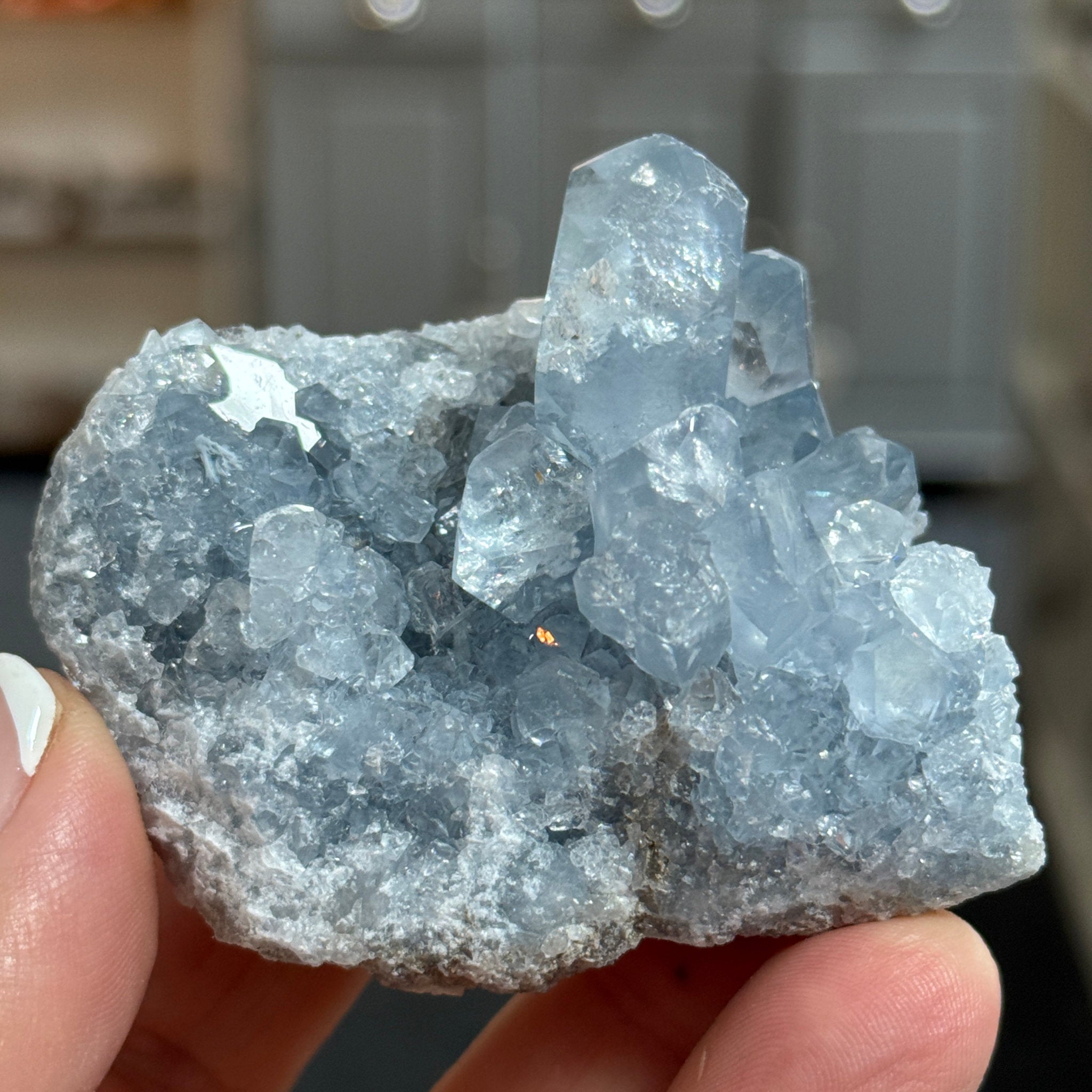 💙 Celestite Cluster – Madagascar