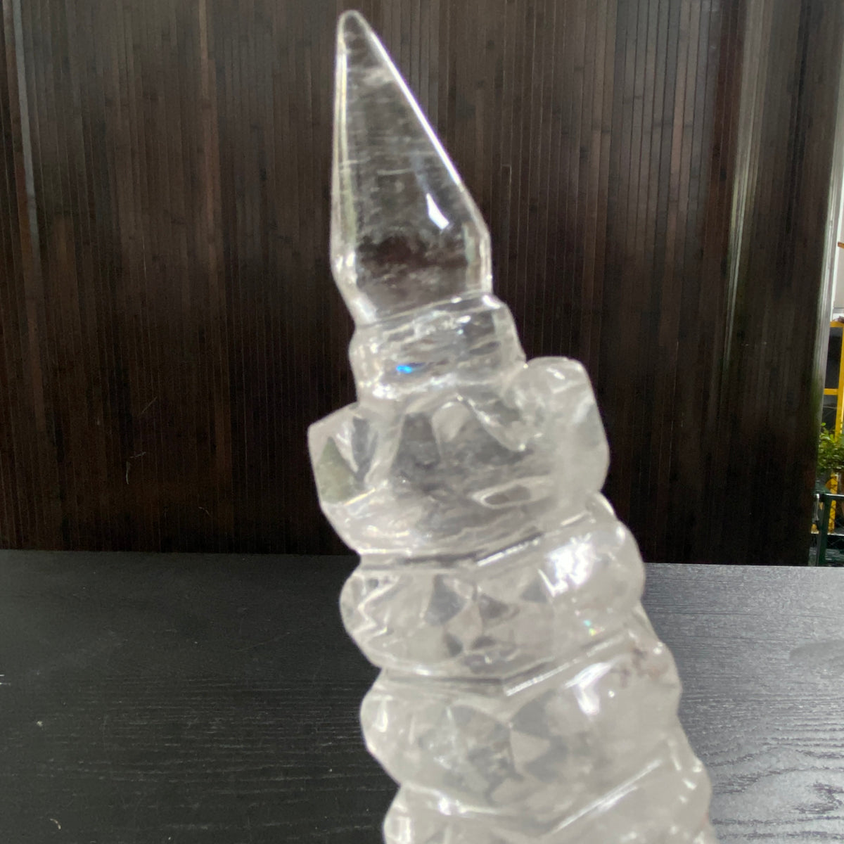 13-Layer Clear Quartz Wenchang Tower – Brazil