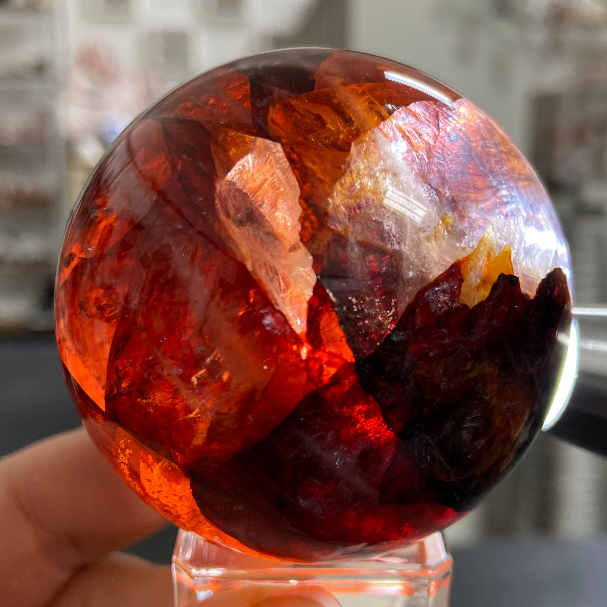 Phoenix Fire Quartz Sphere – Brazil