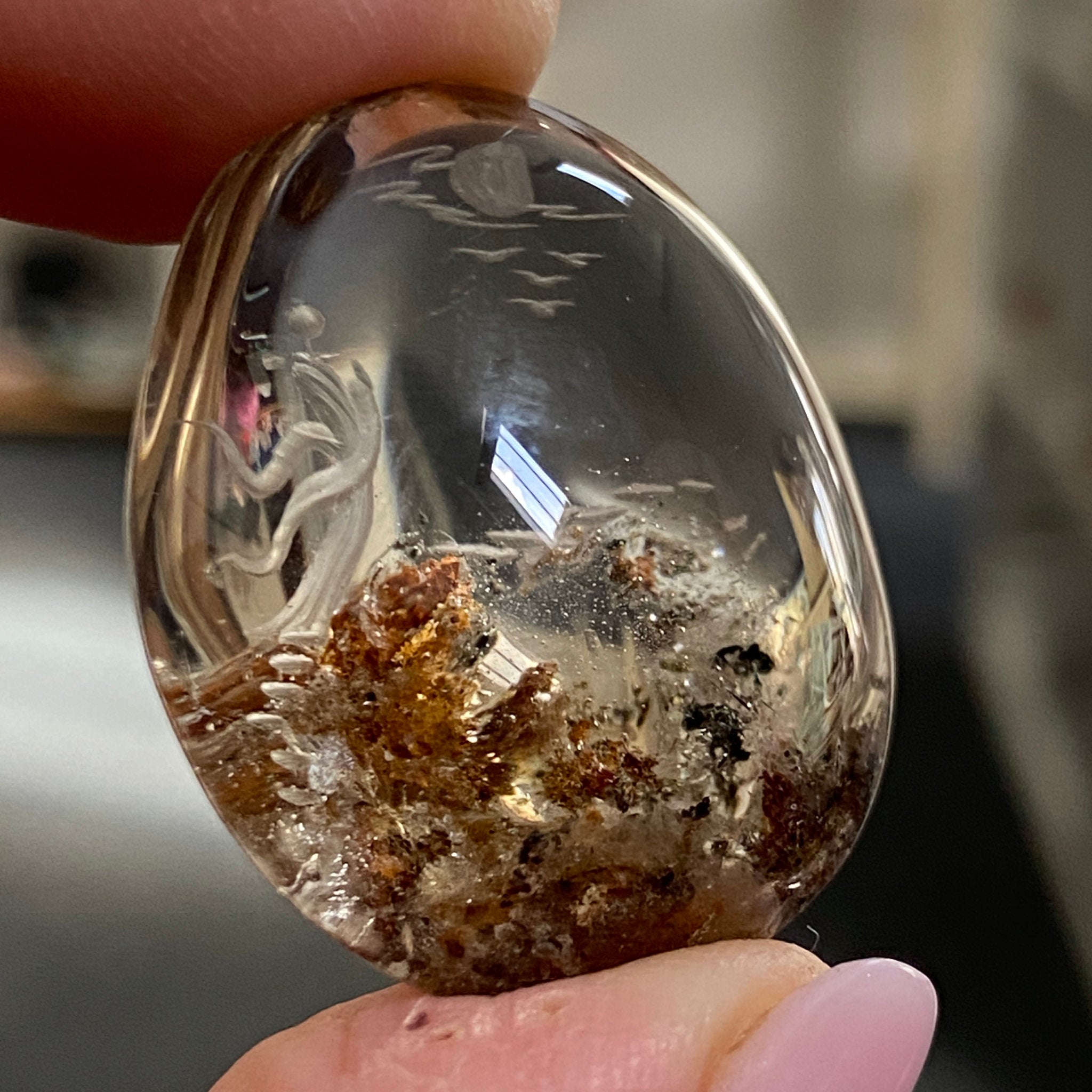 Smoky Citrine Quartz Shaman Carving – Spirit Being