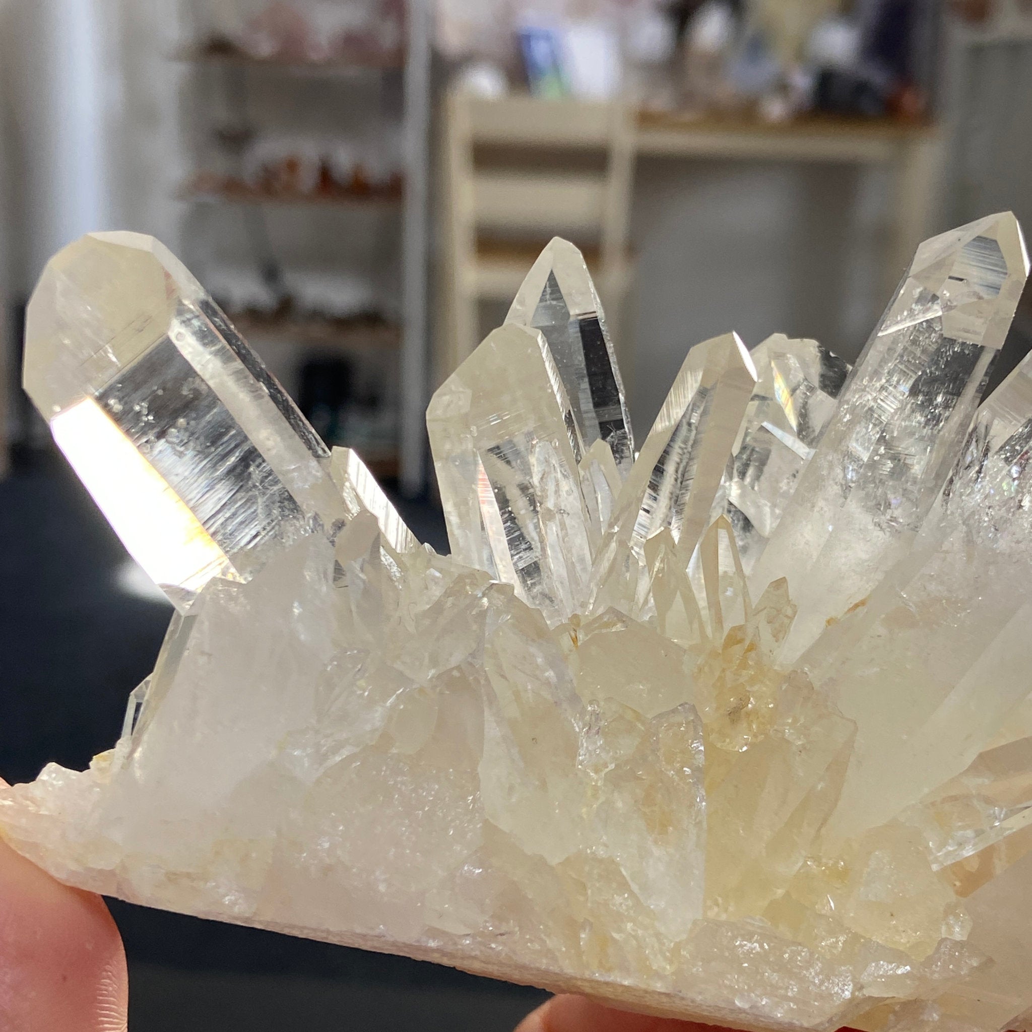 Penas Blancas Quartz Cluster - Alpha Lemurian Light - Colombia