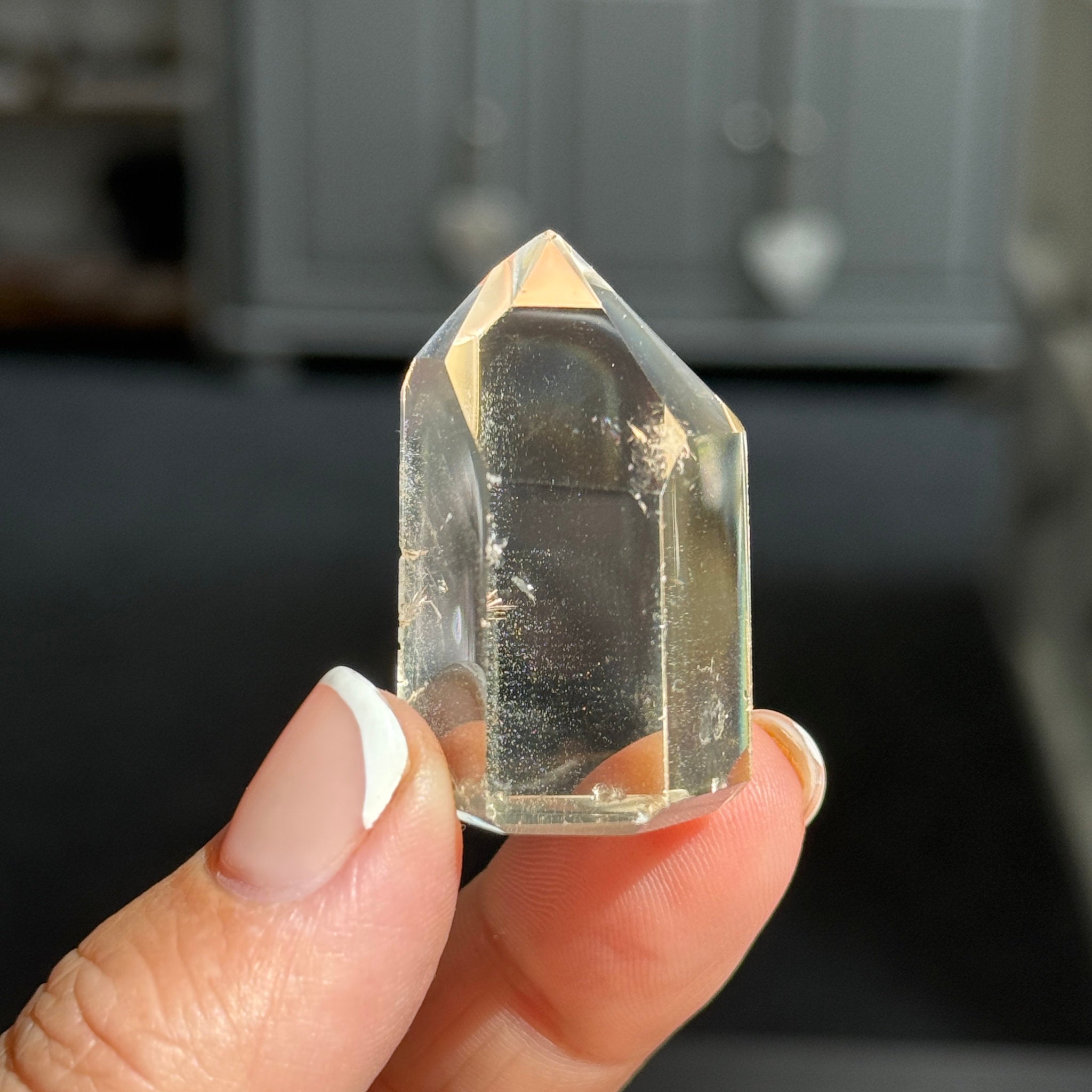 🌞 Natural Citrine Phantom Tower – Madagascar