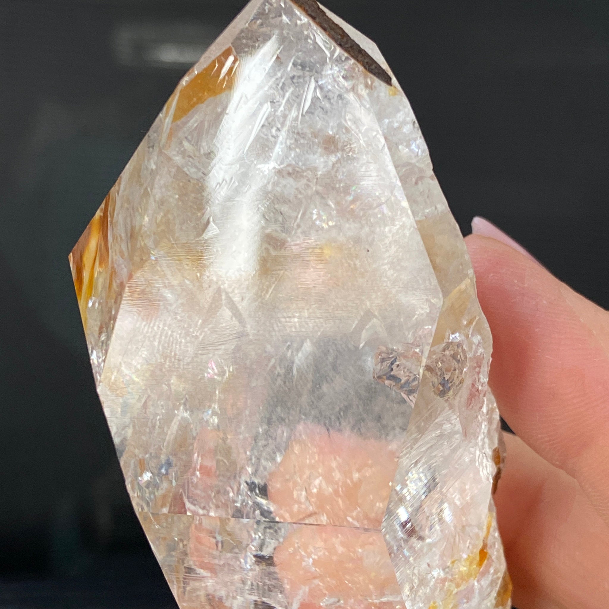 Phoenix Fire Lemurian Quartz Point with Record Keepers – Penas Blancas, Colombia