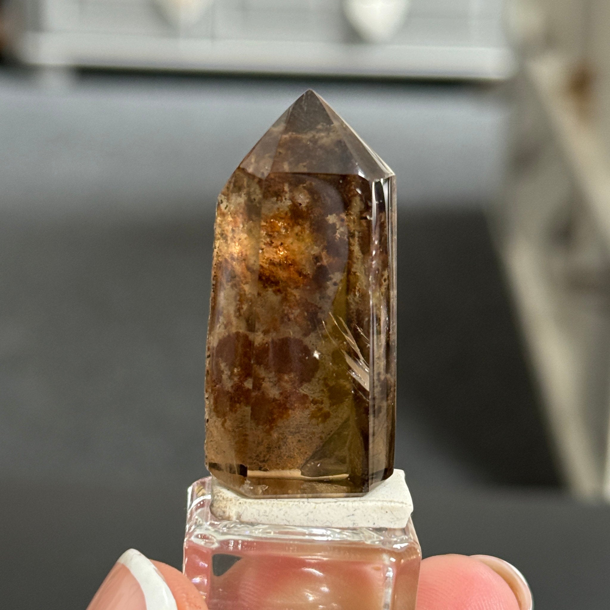 🤎 Smoky Quartz Crystal with Inclusions – Madagascar