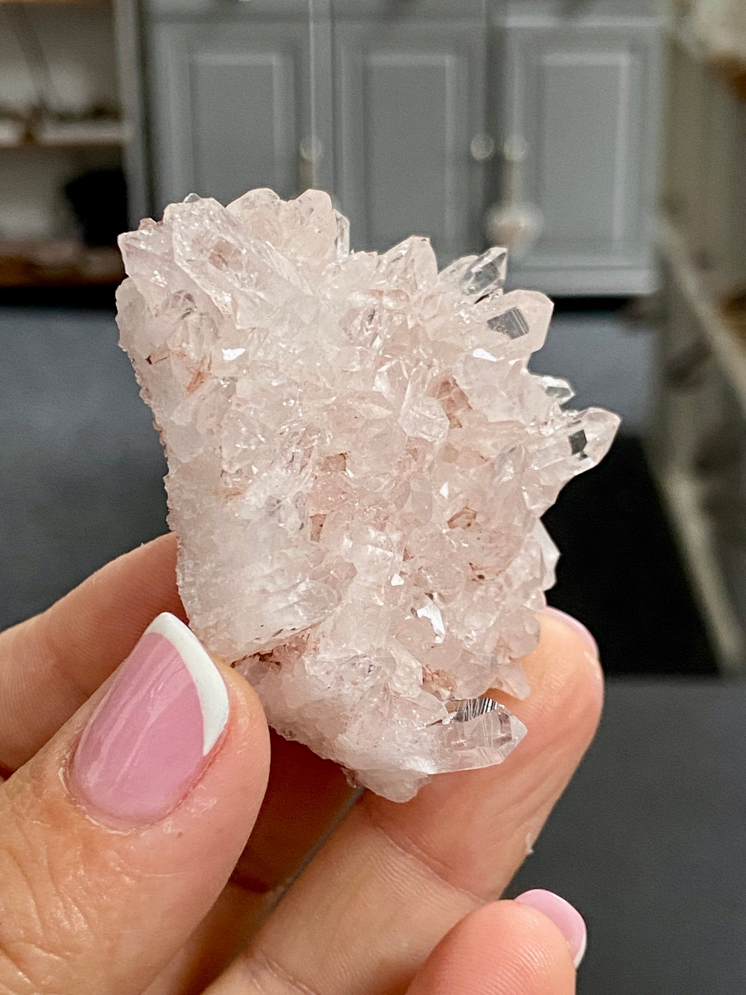 🌸 Sacred Pink Lemurian Quartz Cluster