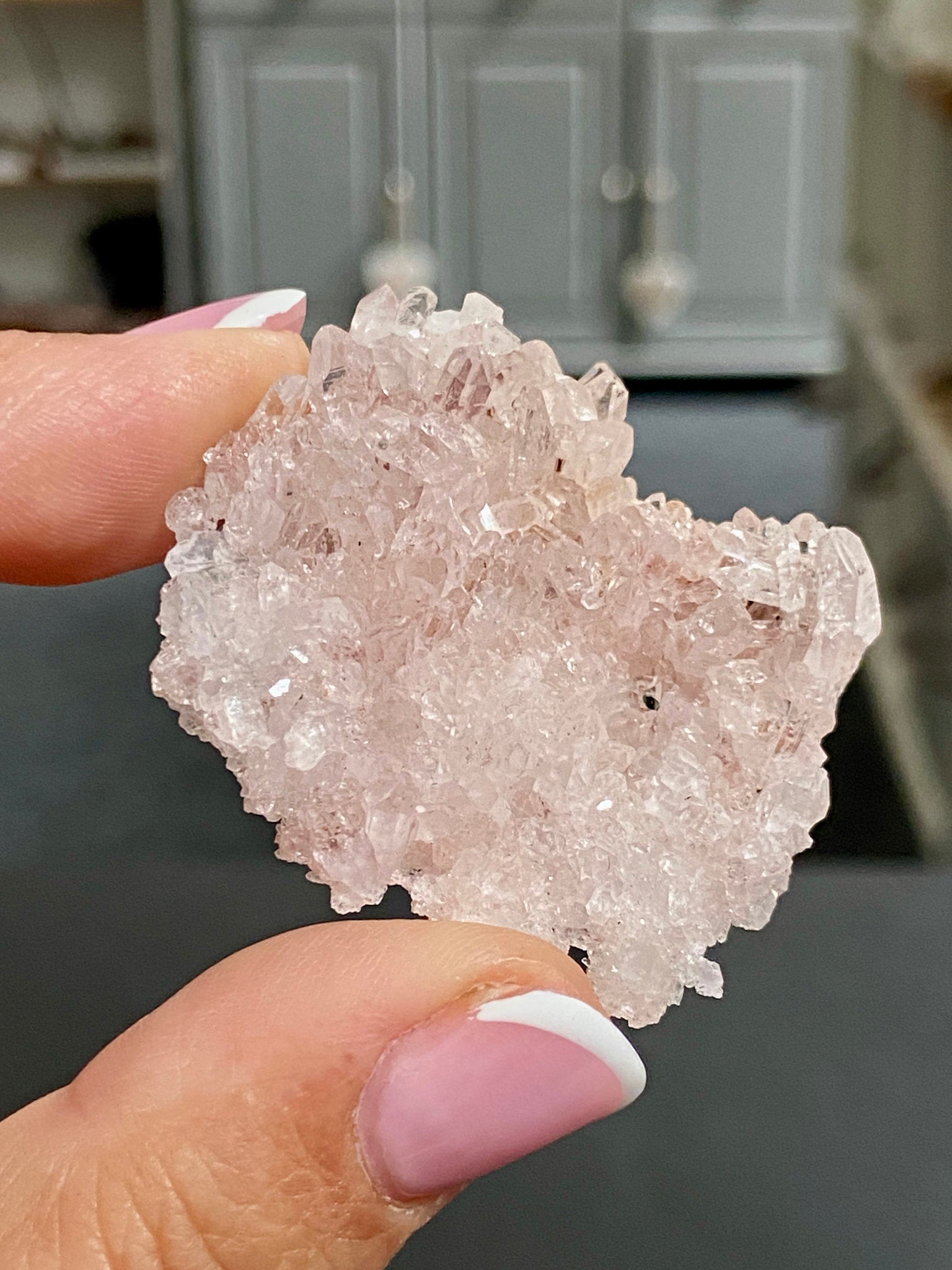 🌸 Sacred Pink Lemurian Quartz Cluster