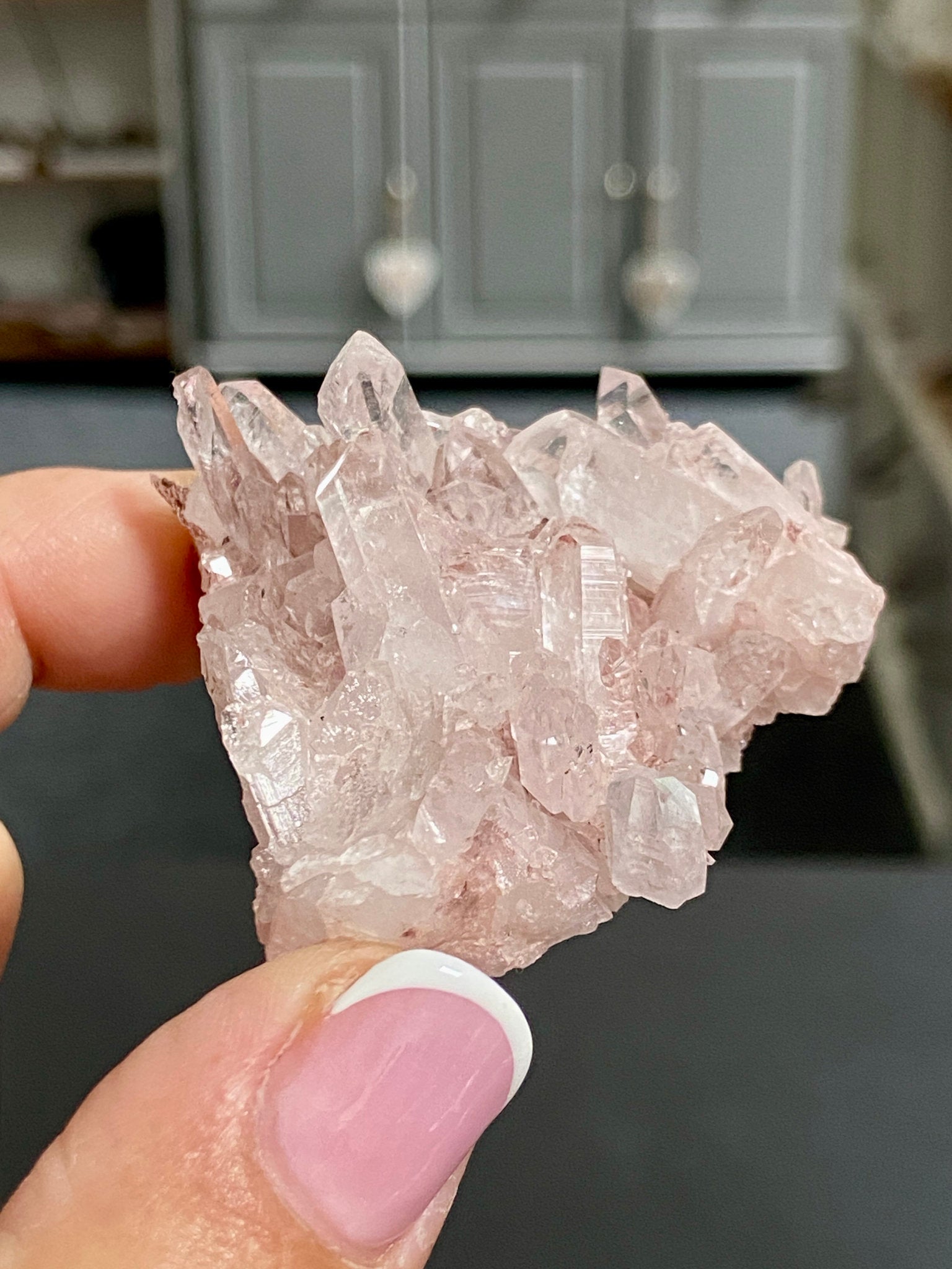 🌸 Sacred Pink Lemurian Quartz Cluster