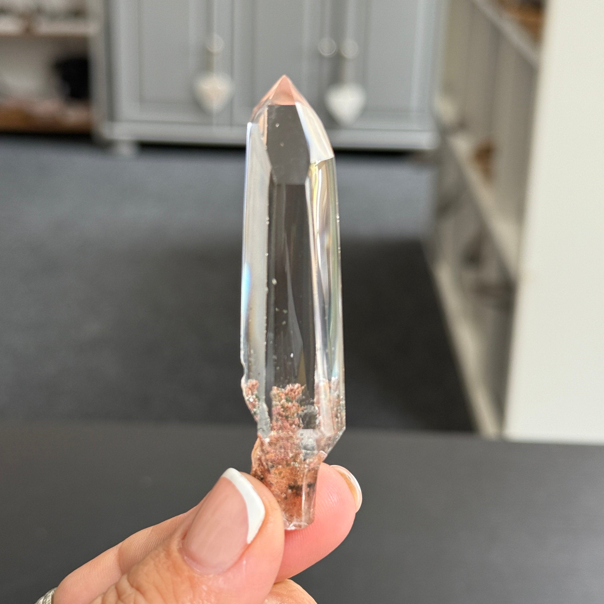 💎 Fully Polished Clear Quartz Sceptre – Madagascar