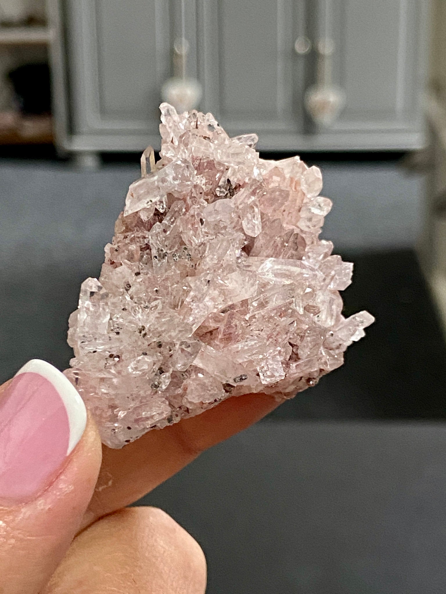 🌸 Sacred Pink Lemurian Quartz Cluster