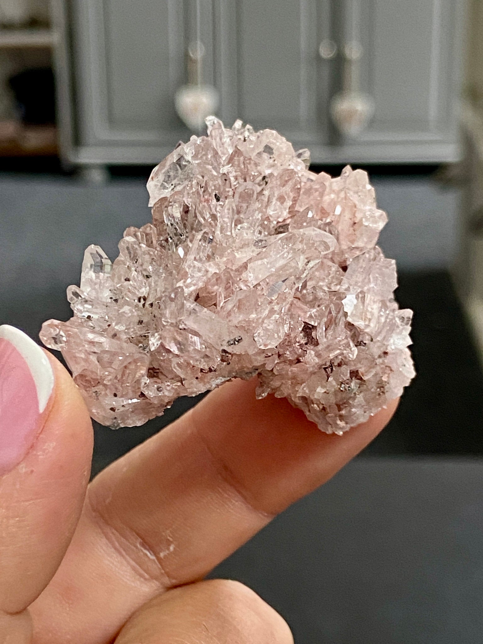 🌸 Sacred Pink Lemurian Quartz Cluster