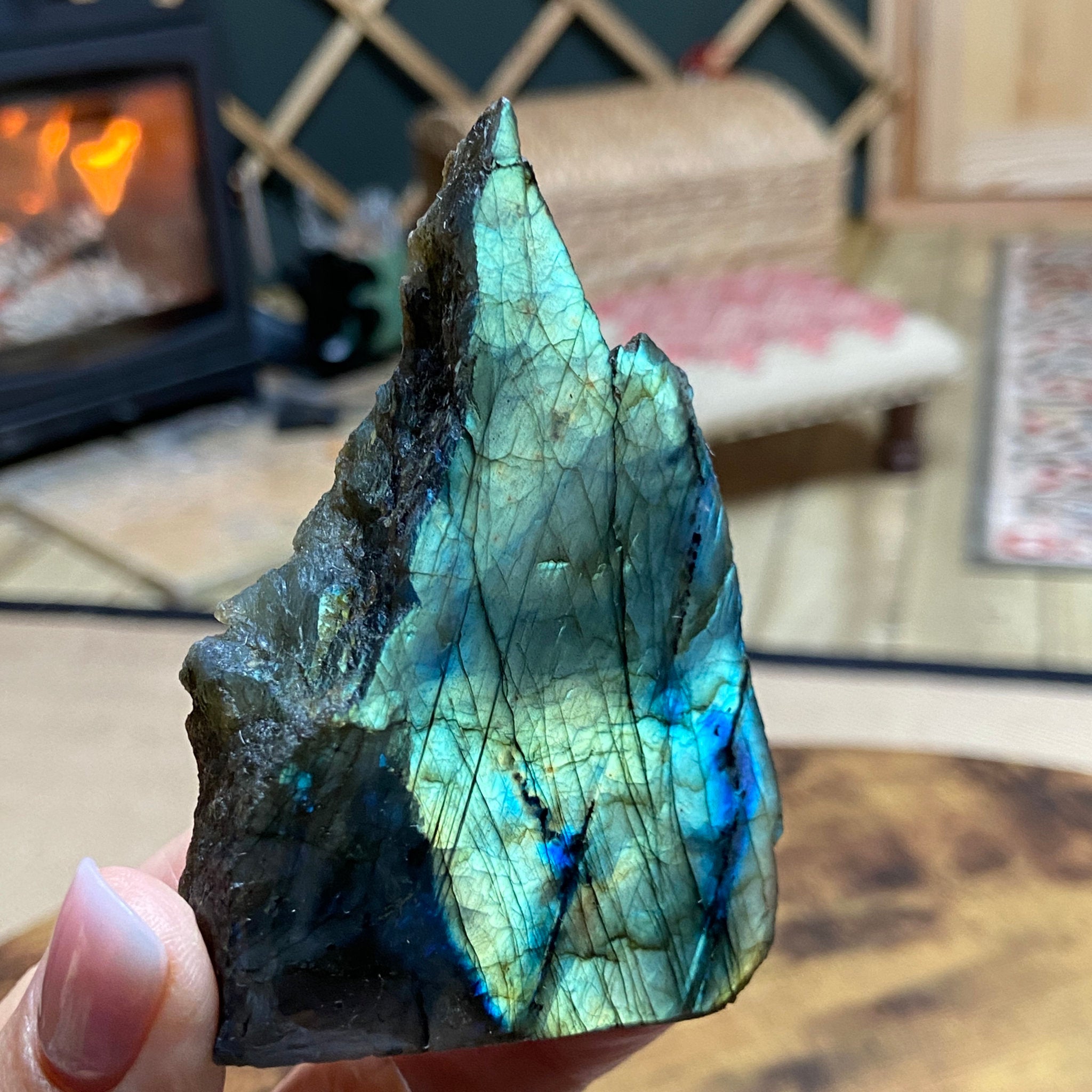 The Ethereal Summit - Standing Madagascan Labradorite