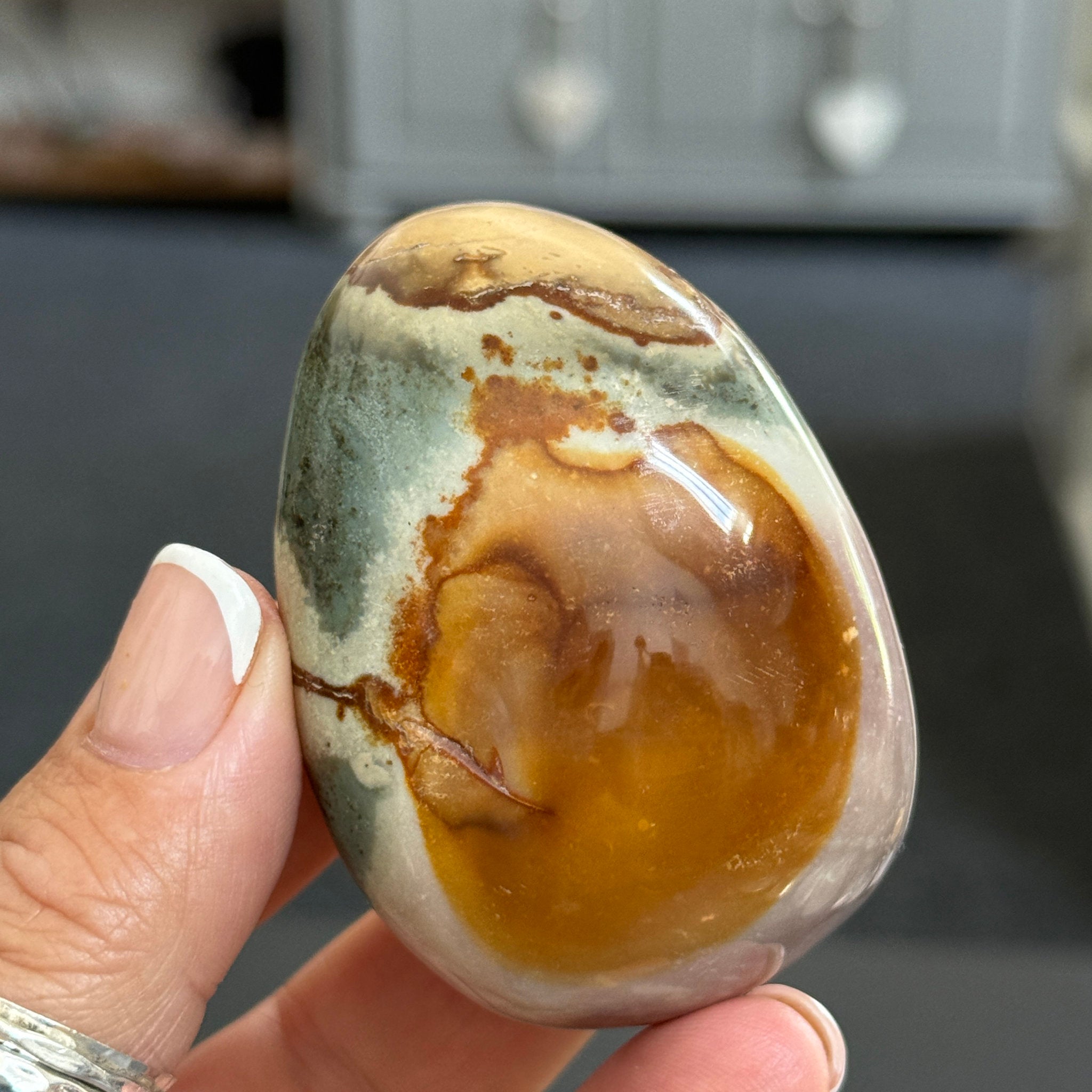 Polychrome Jasper Palmstone