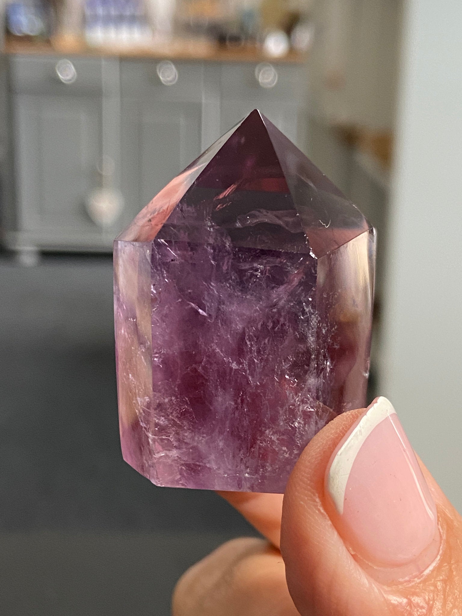 🔮 Smoky Amethyst Phantom Tower – Brazil