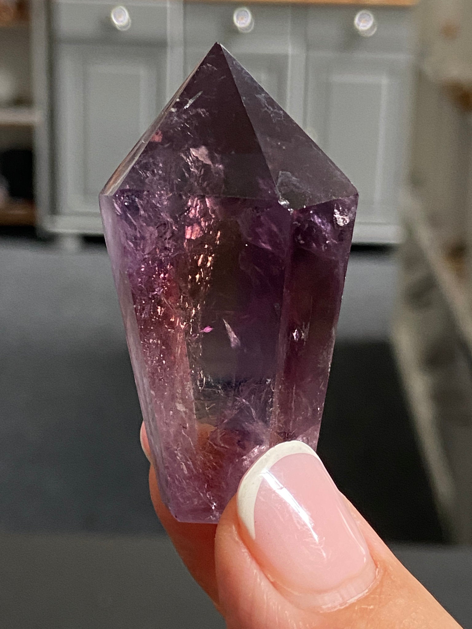 🔮 Smoky Amethyst Phantom Tower – Brazil