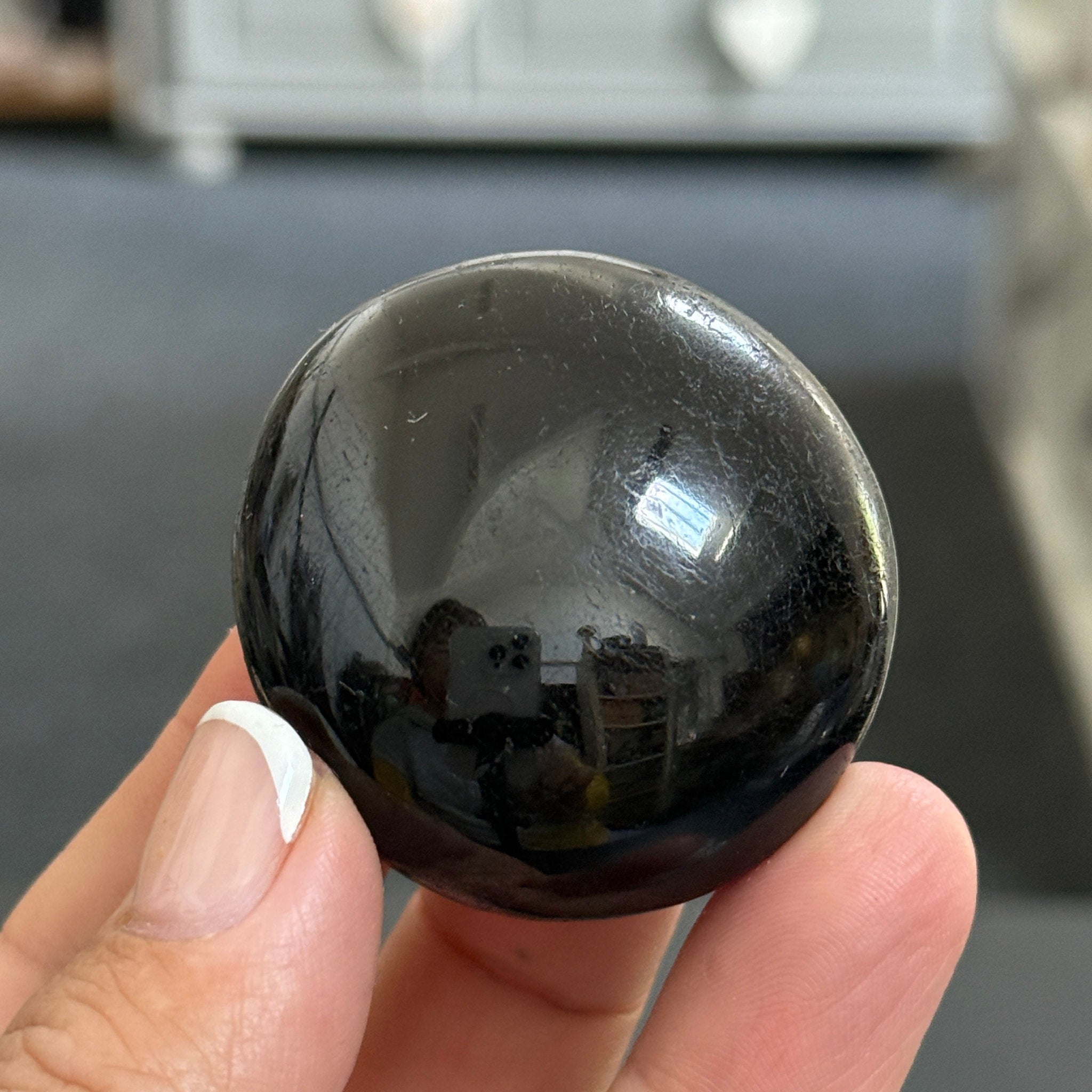 AAA Black Tourmaline Palmstone