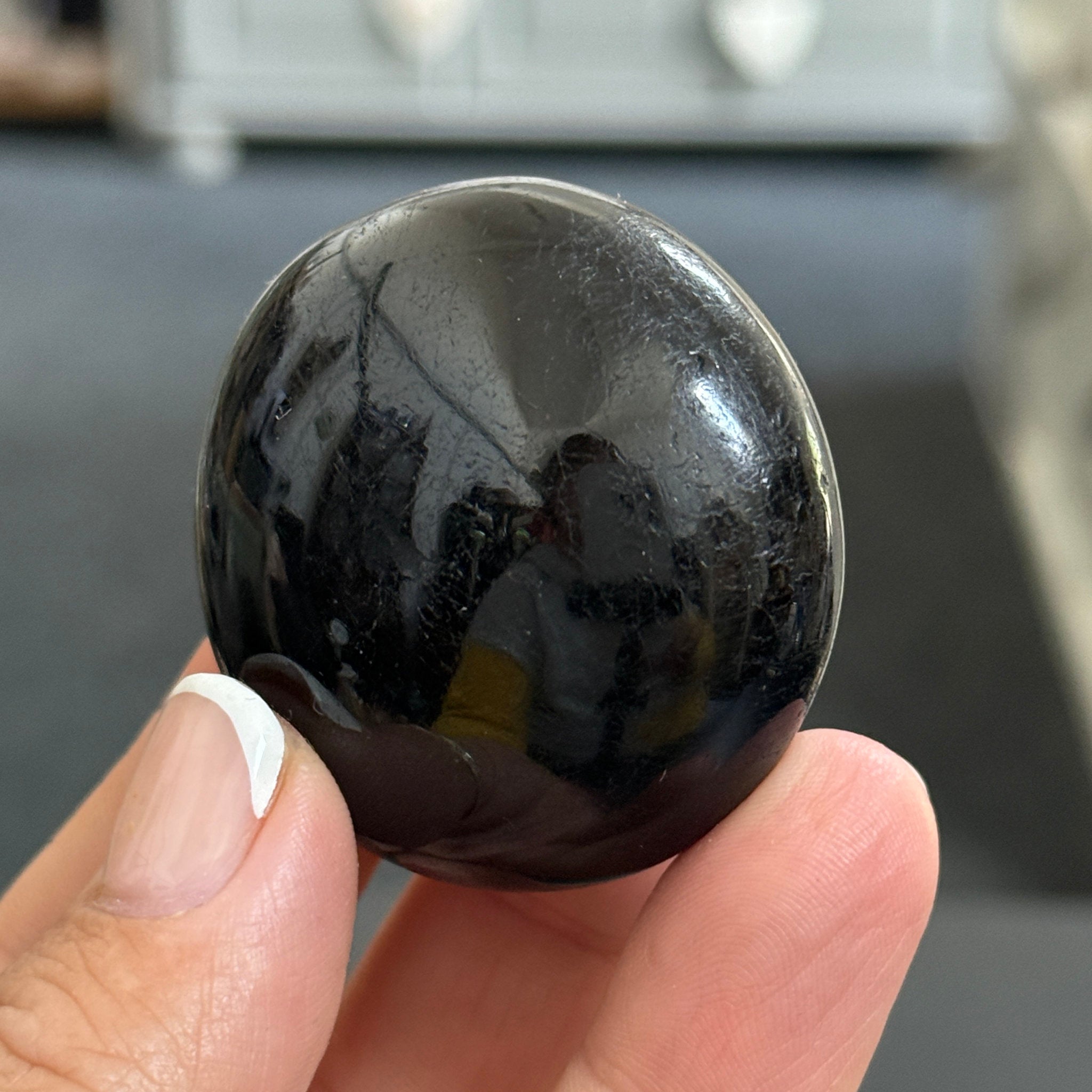 AAA Black Tourmaline Palmstone
