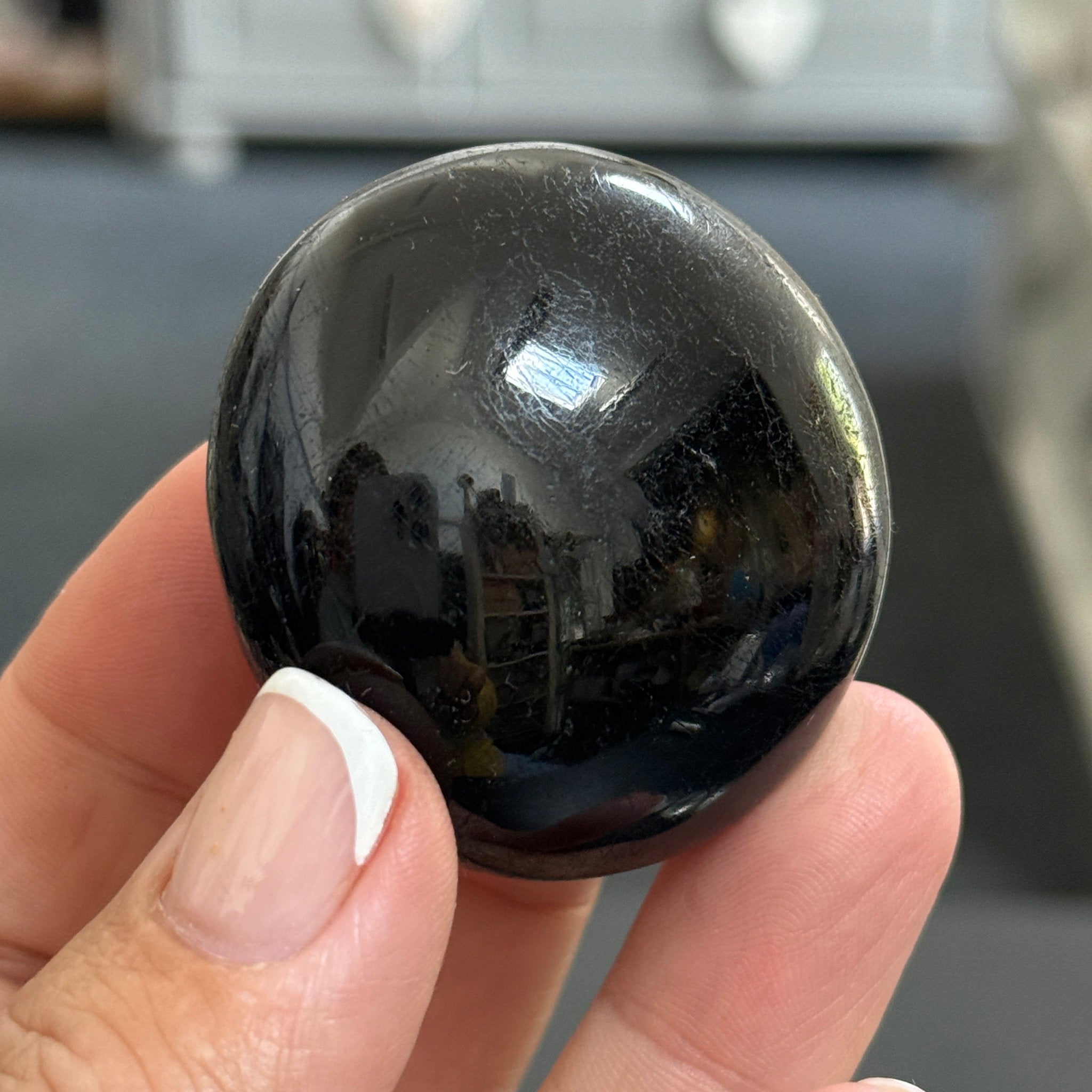AAA Black Tourmaline Palmstone