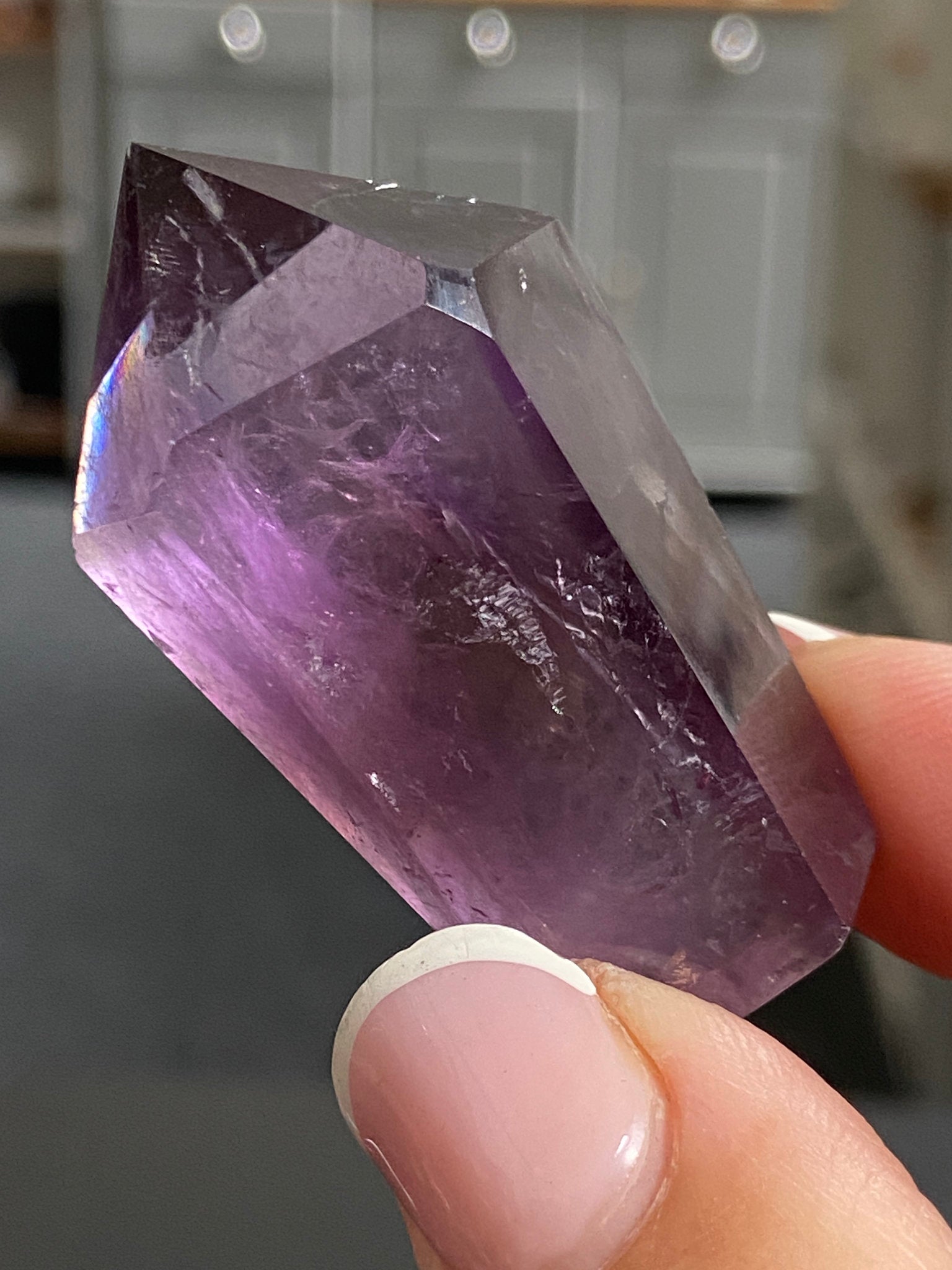 🔮 Smoky Amethyst Phantom Tower – Brazil