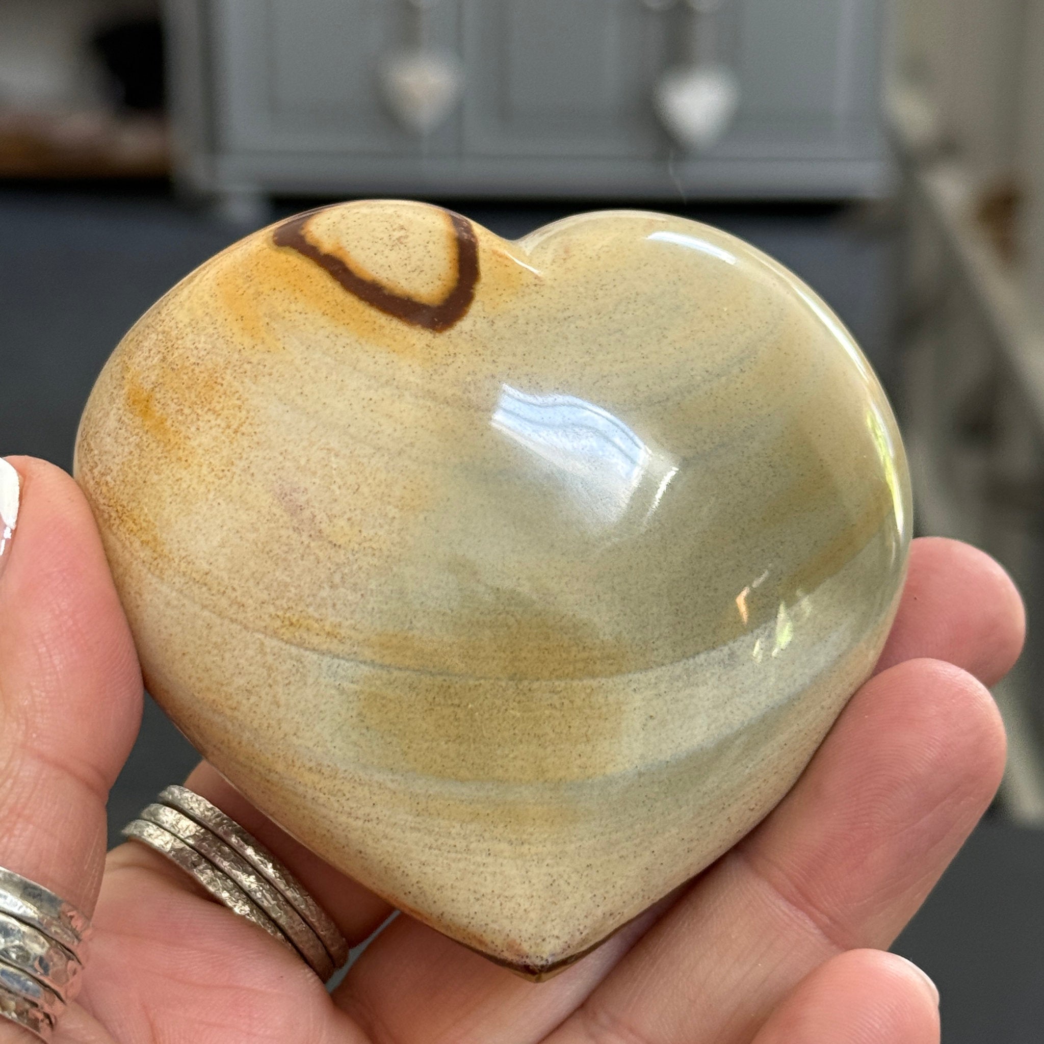 Polychrome Jasper Heart