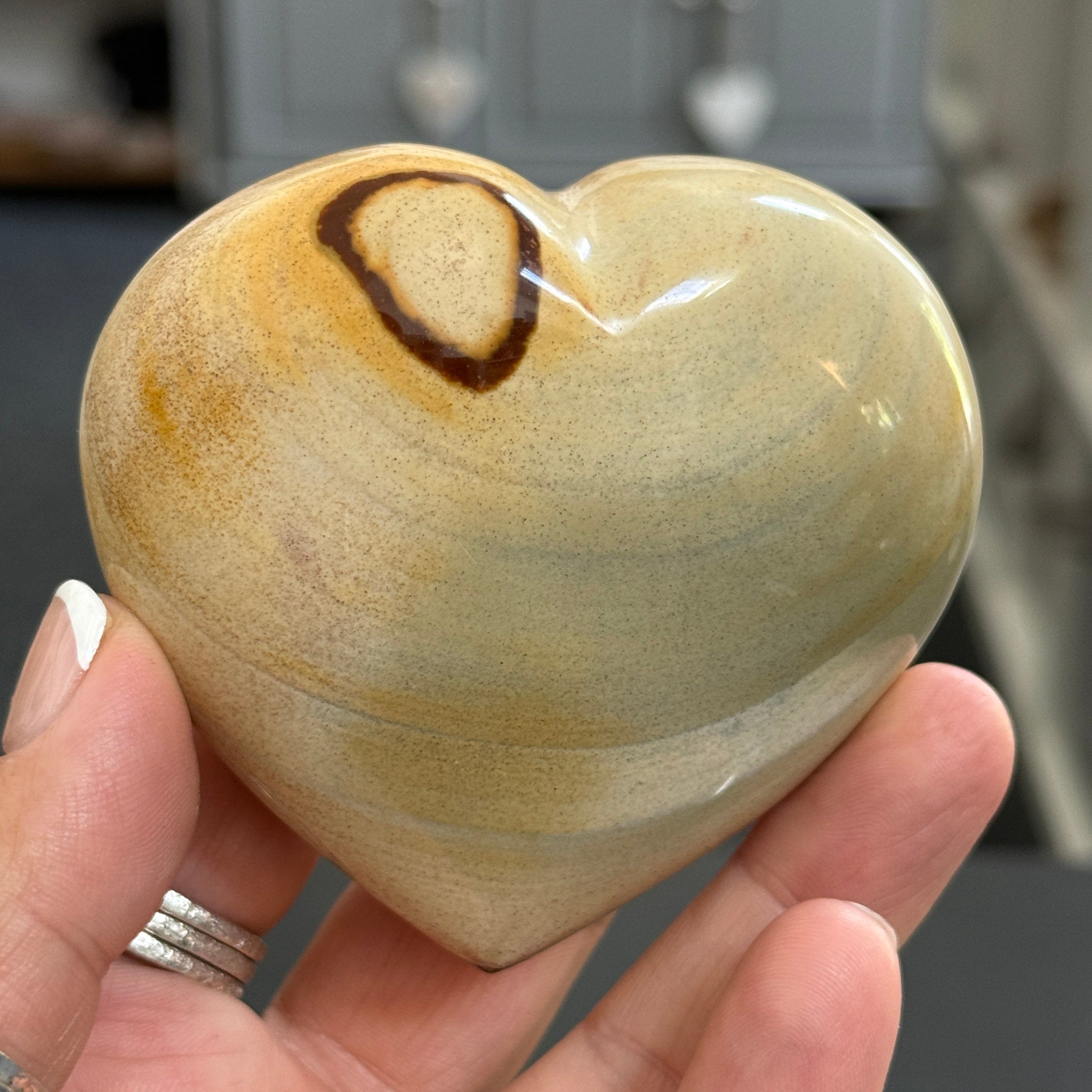 Polychrome Jasper Heart