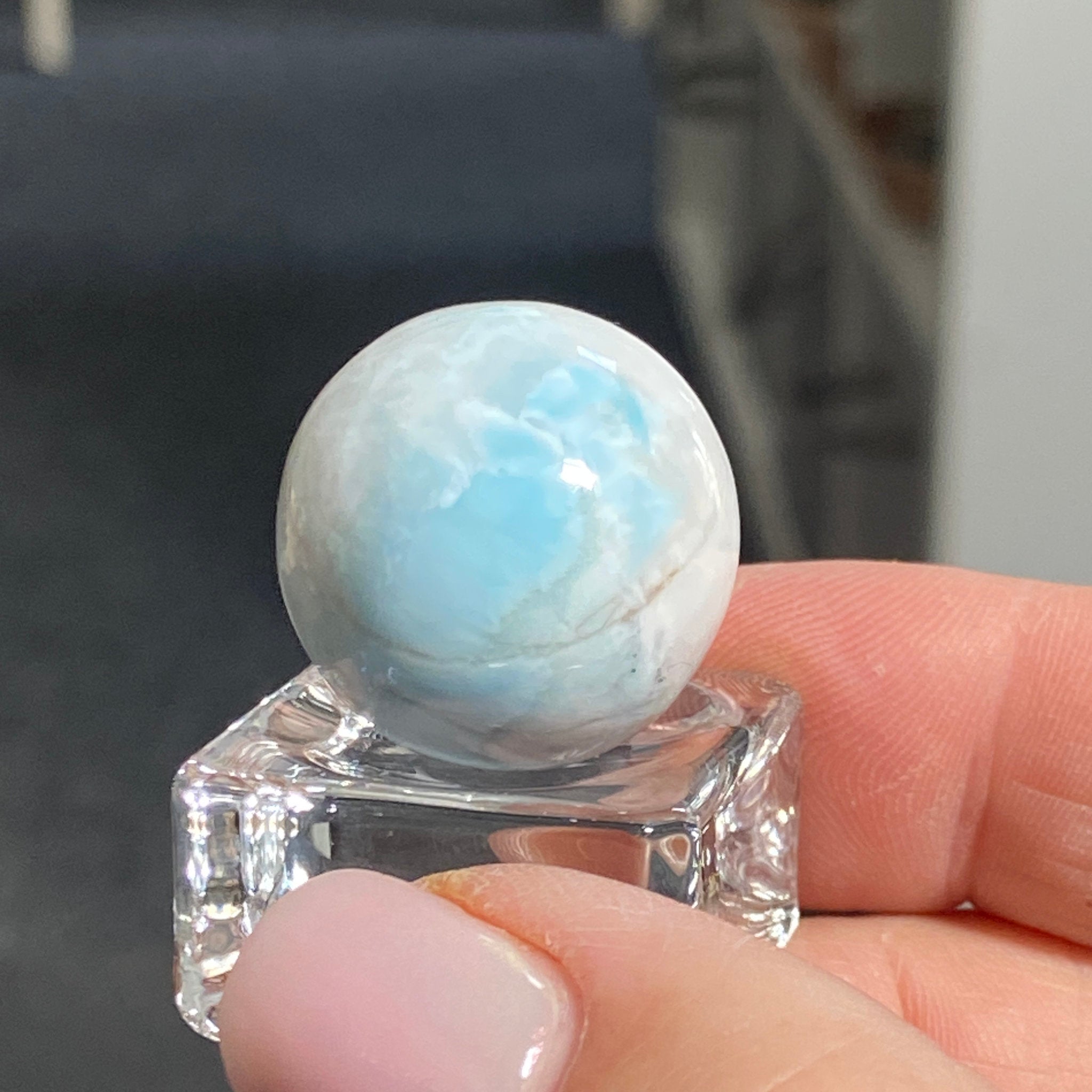 Larimar Sphere – Dominican Republic