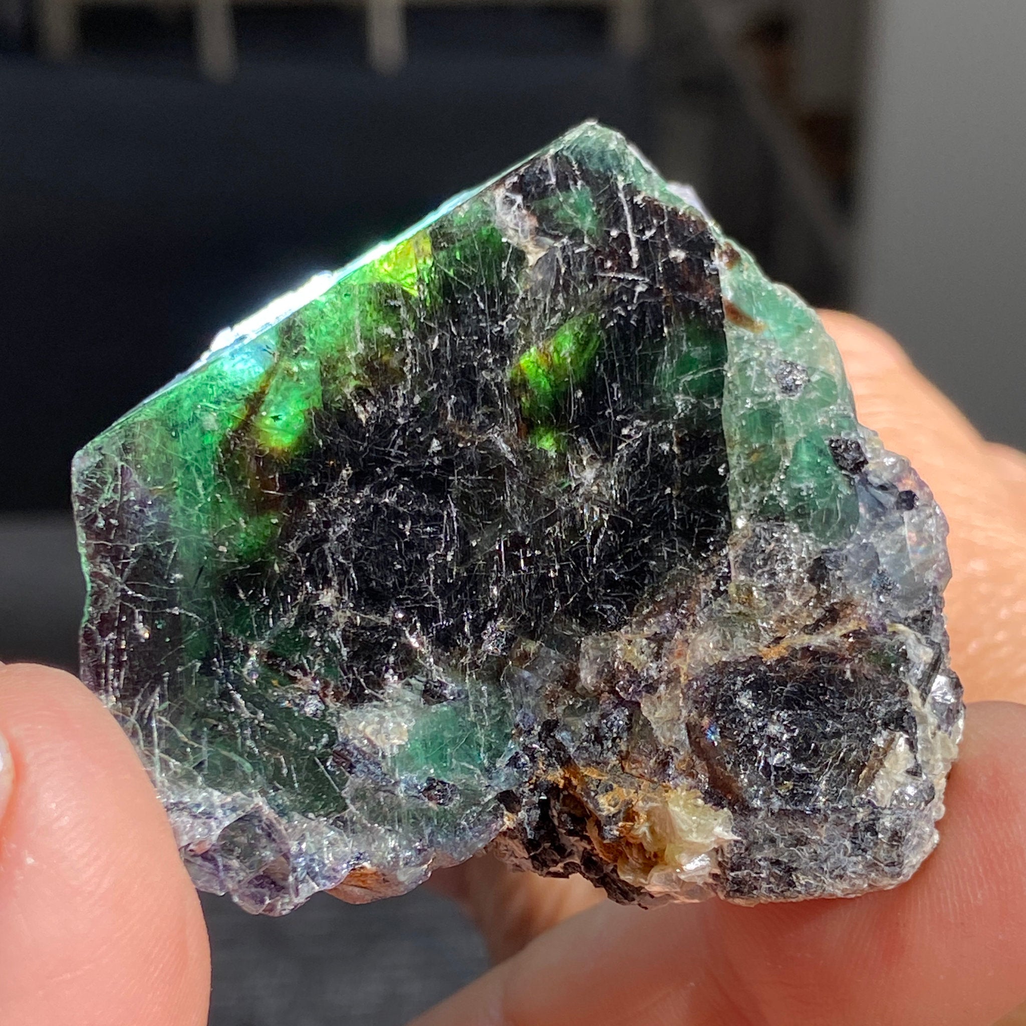 Namibian Fluorite Slice