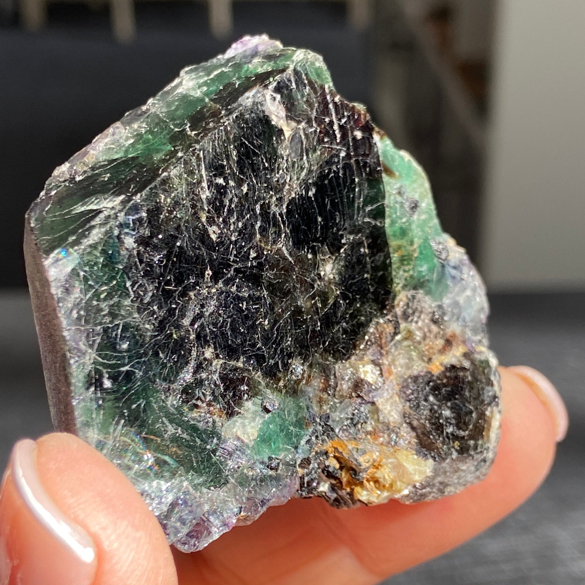 Namibian Fluorite Slice