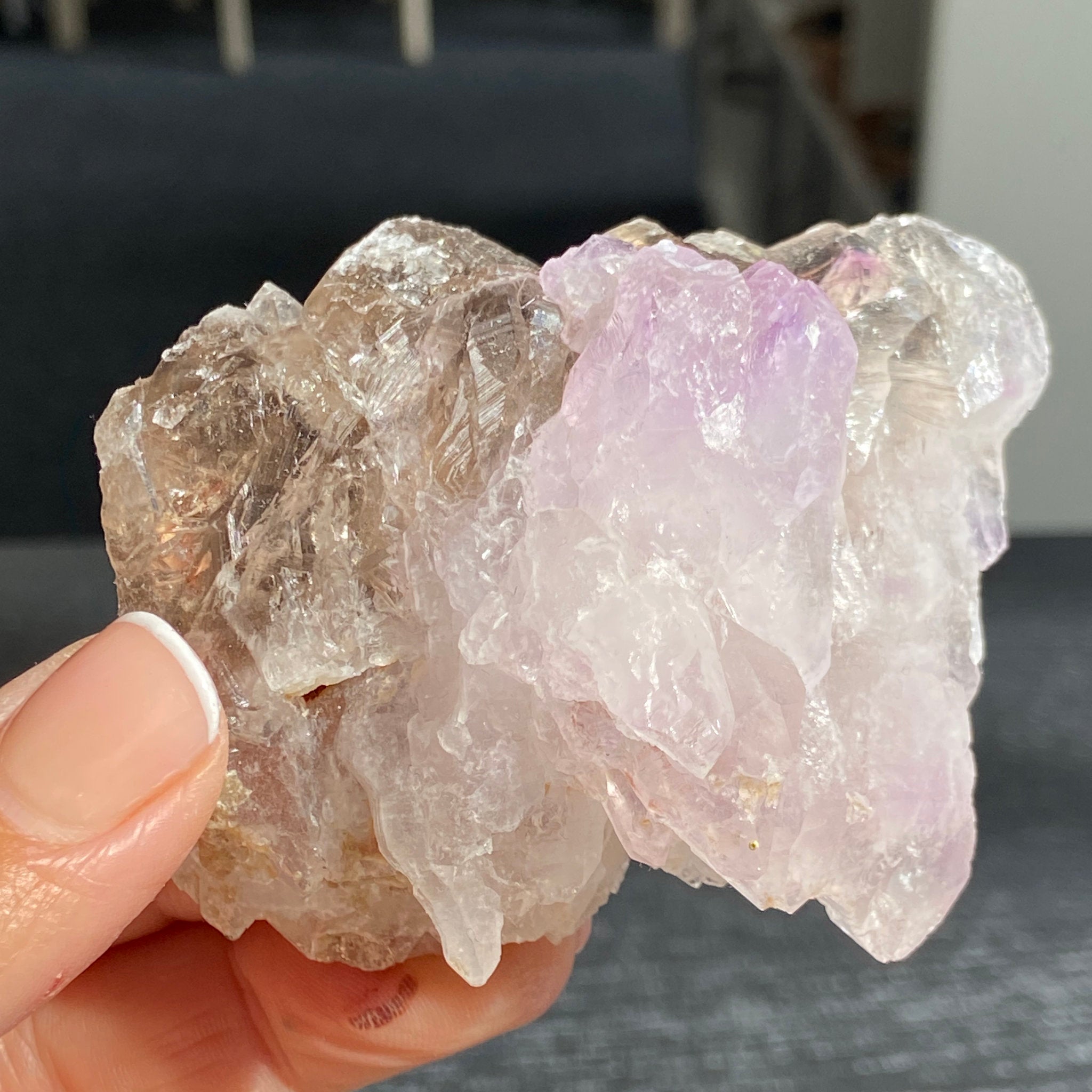 Smoky Quartz & Amethyst Cluster – Brazil