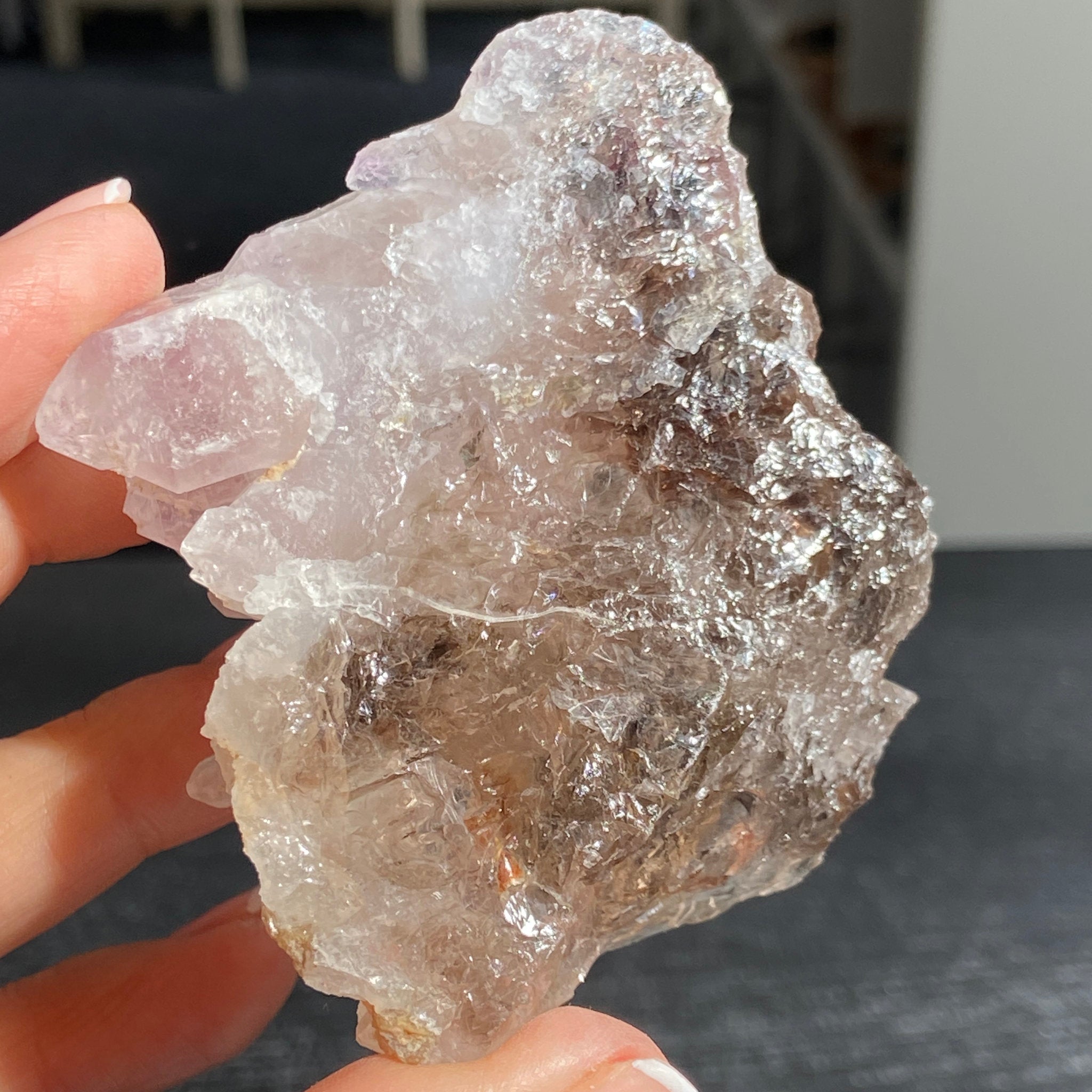 Smoky Quartz & Amethyst Cluster – Brazil