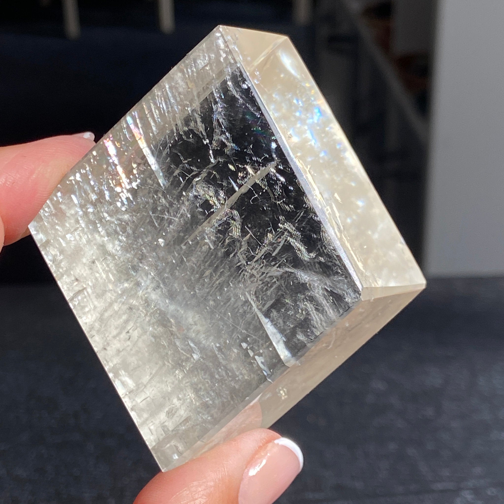 Optical Lemon Calcite Cube – Mexico