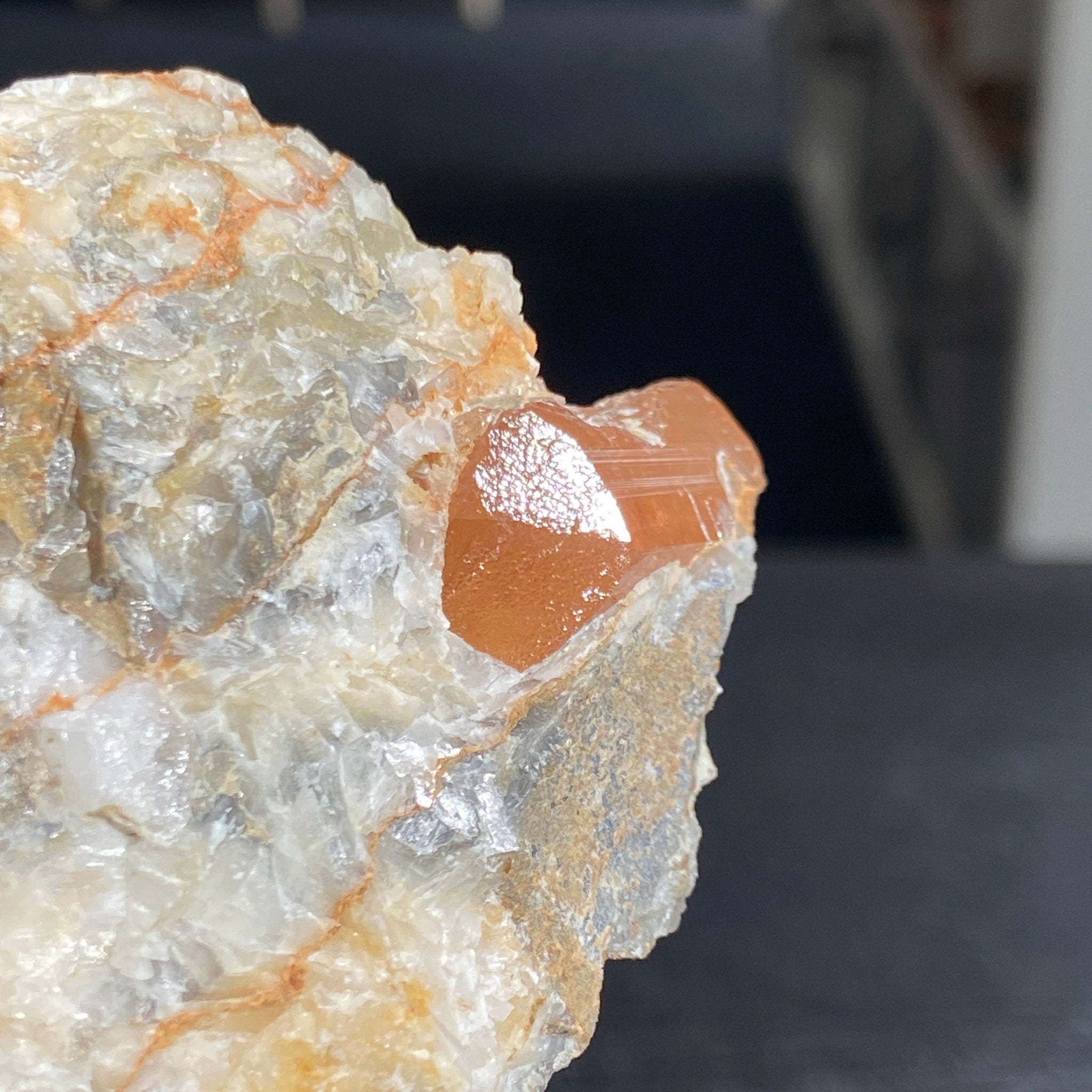 Terminated Gold Topaz in Matrix – Brazil