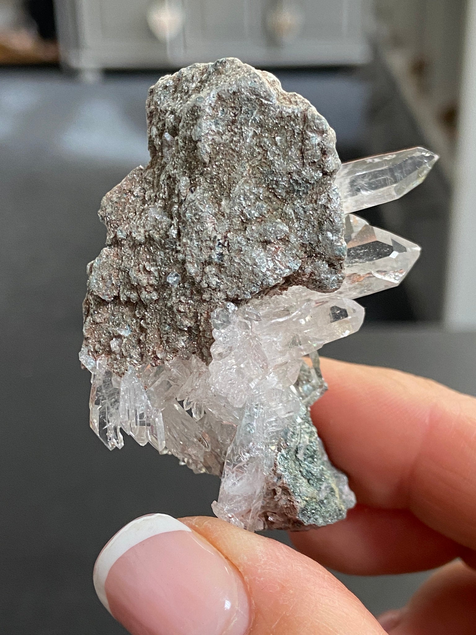 Lemurian Light Starburst Cluster with Fuchsite