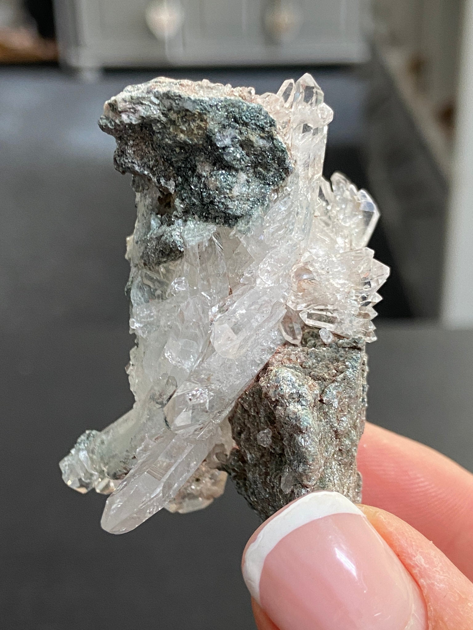 Lemurian Light Starburst Cluster with Fuchsite
