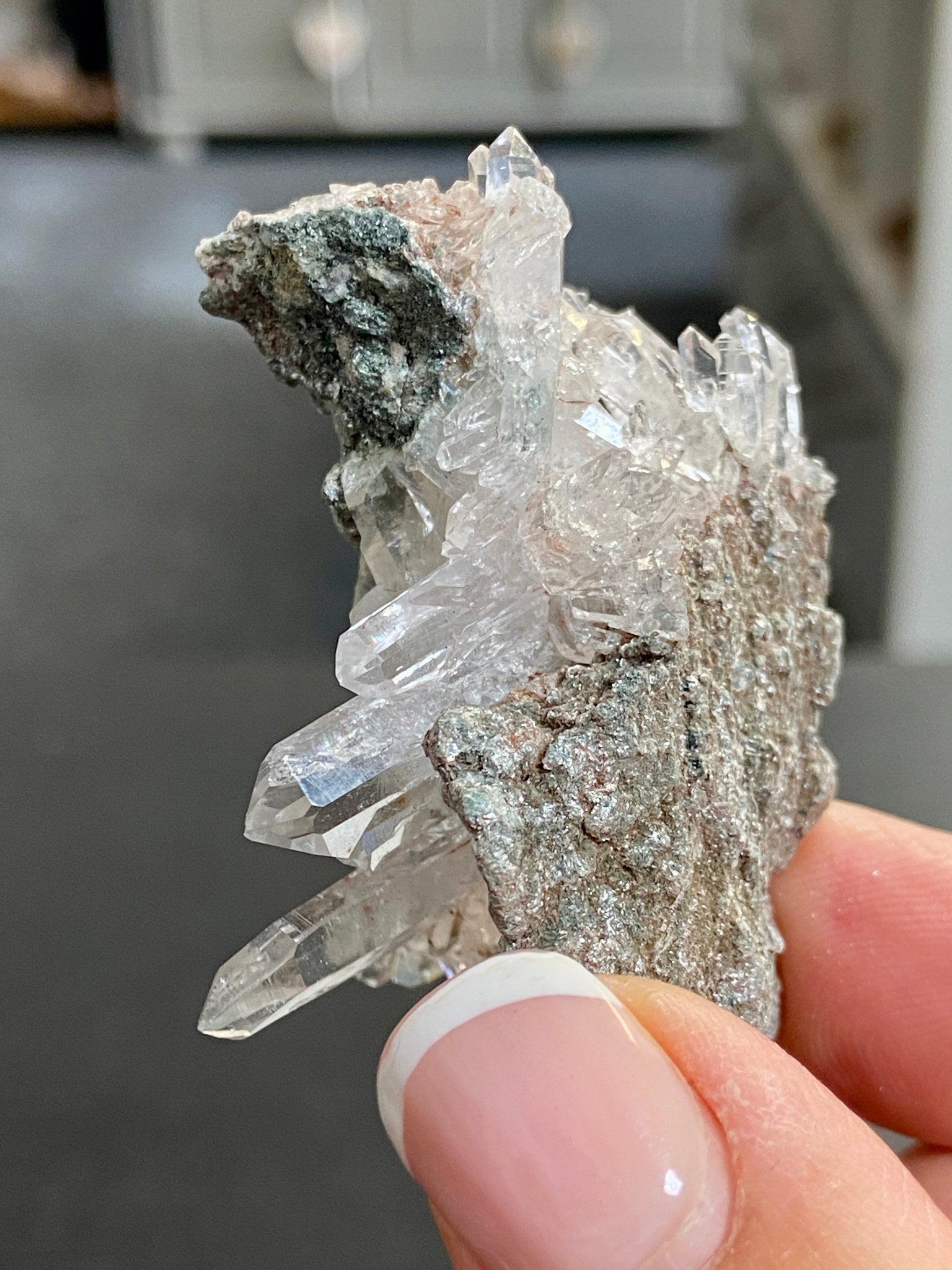 Lemurian Light Starburst Cluster with Fuchsite