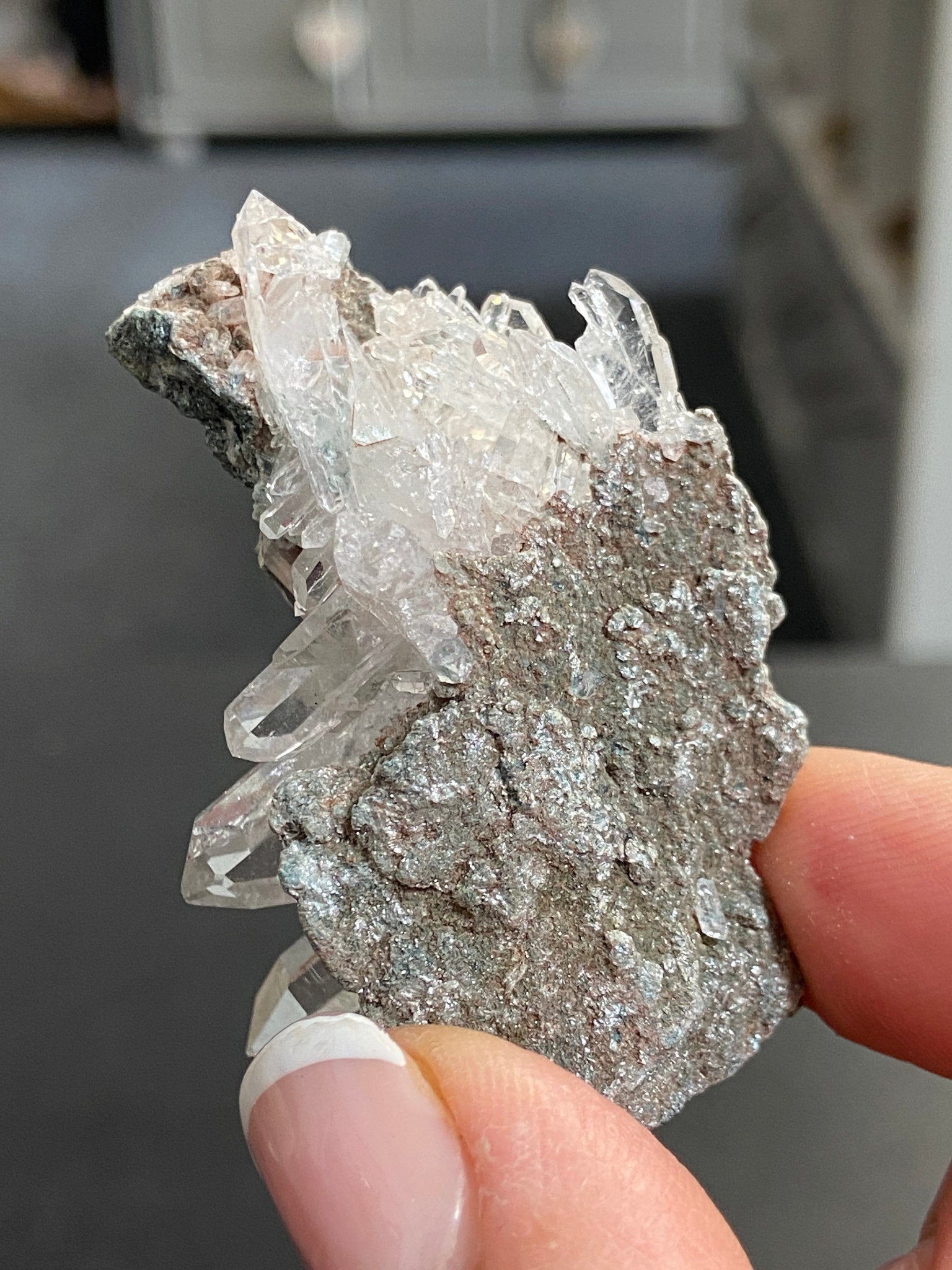 Lemurian Light Starburst Cluster with Fuchsite